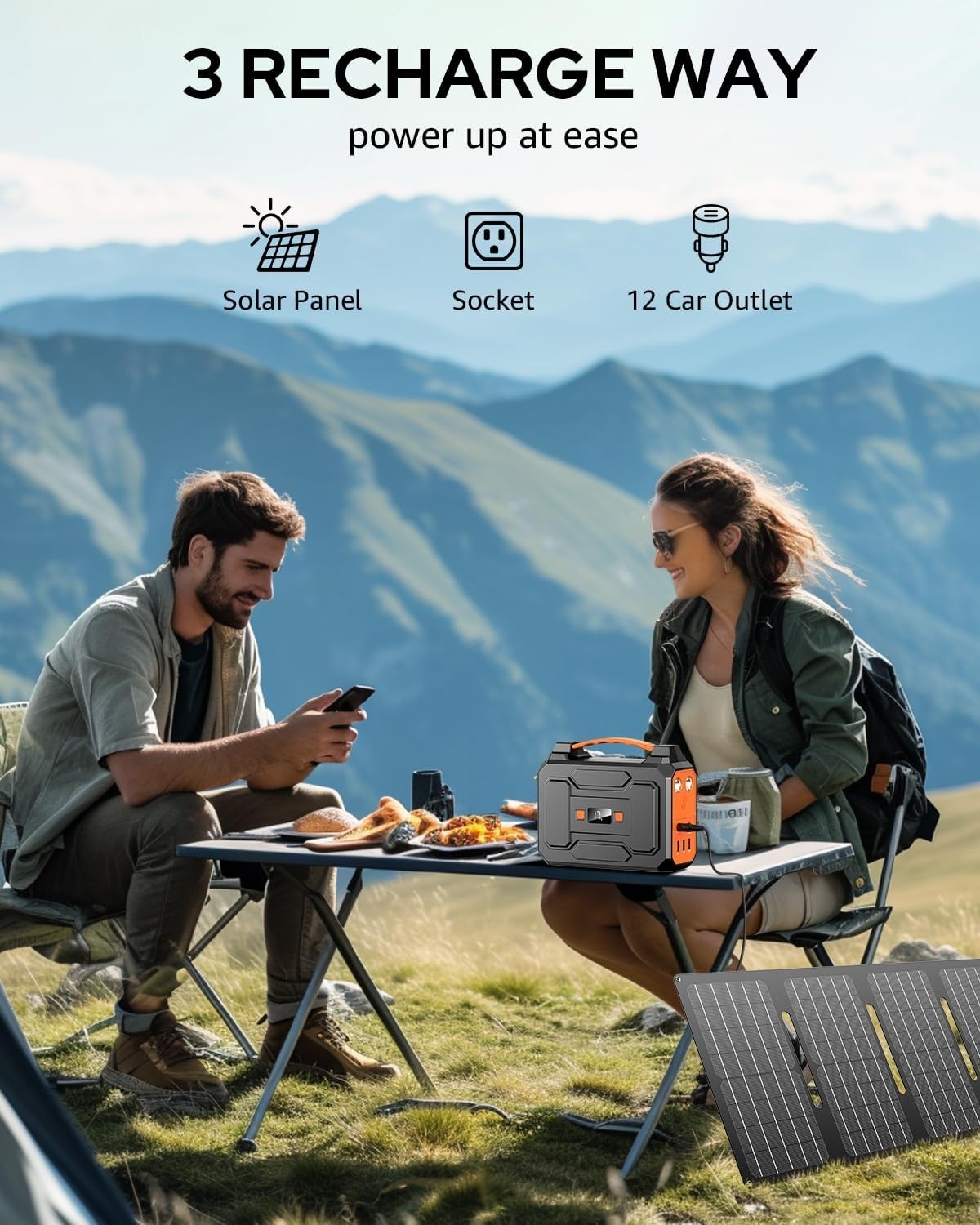 Apowking R100 Portable Power Station 146Wh 39600mAh