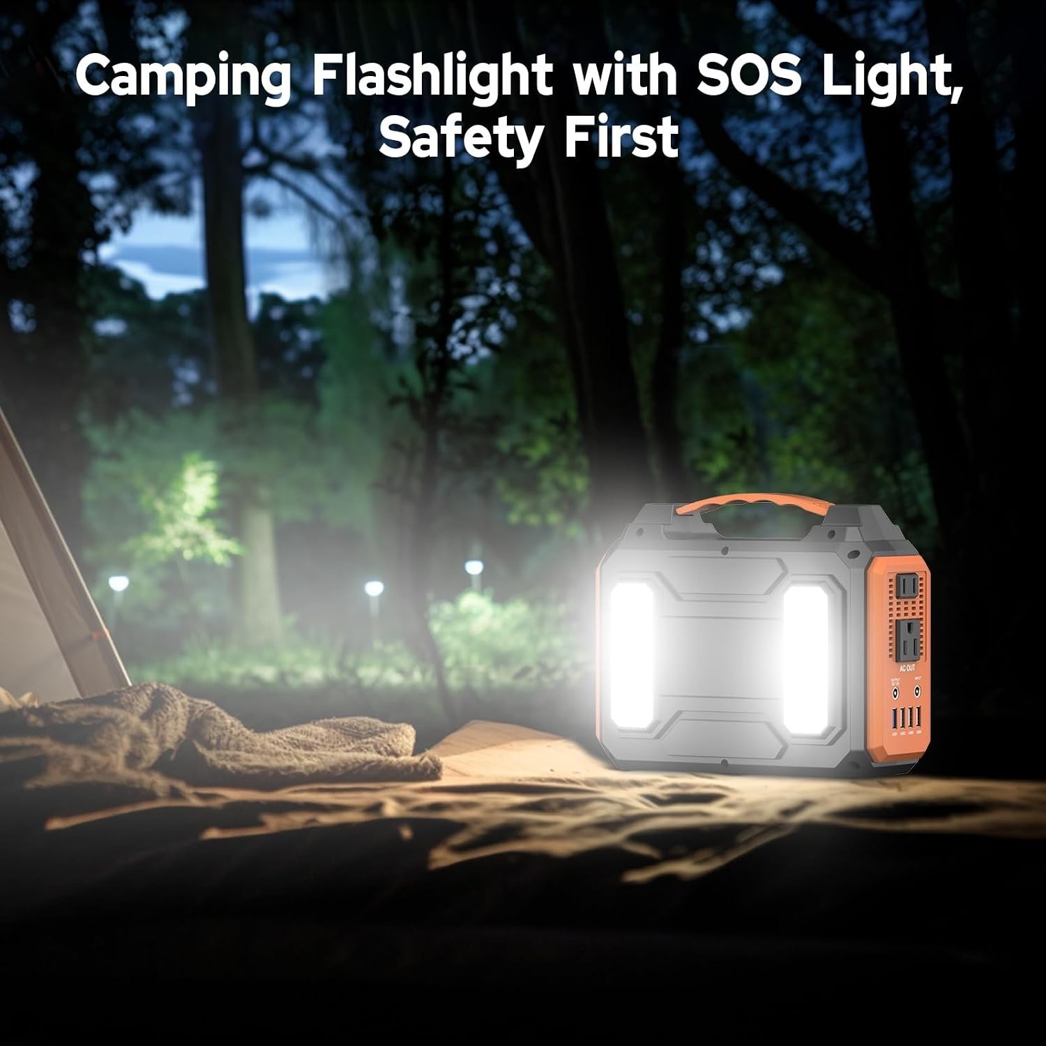 Outdoor 300W Solar Generator – Lightweight Portable Power with Safety Features