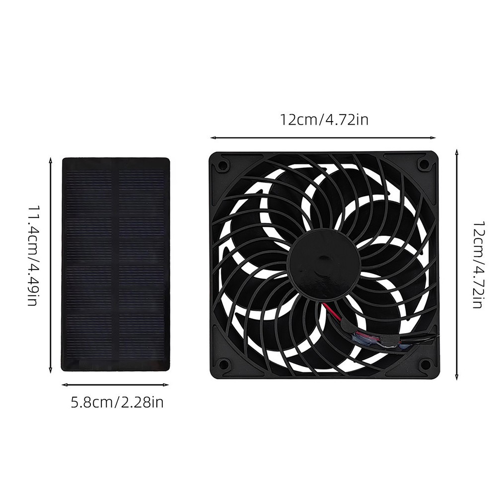 2W 4V Solar Exhaust Fan for Outdoor Use Efficient Green Energy Ventilation
