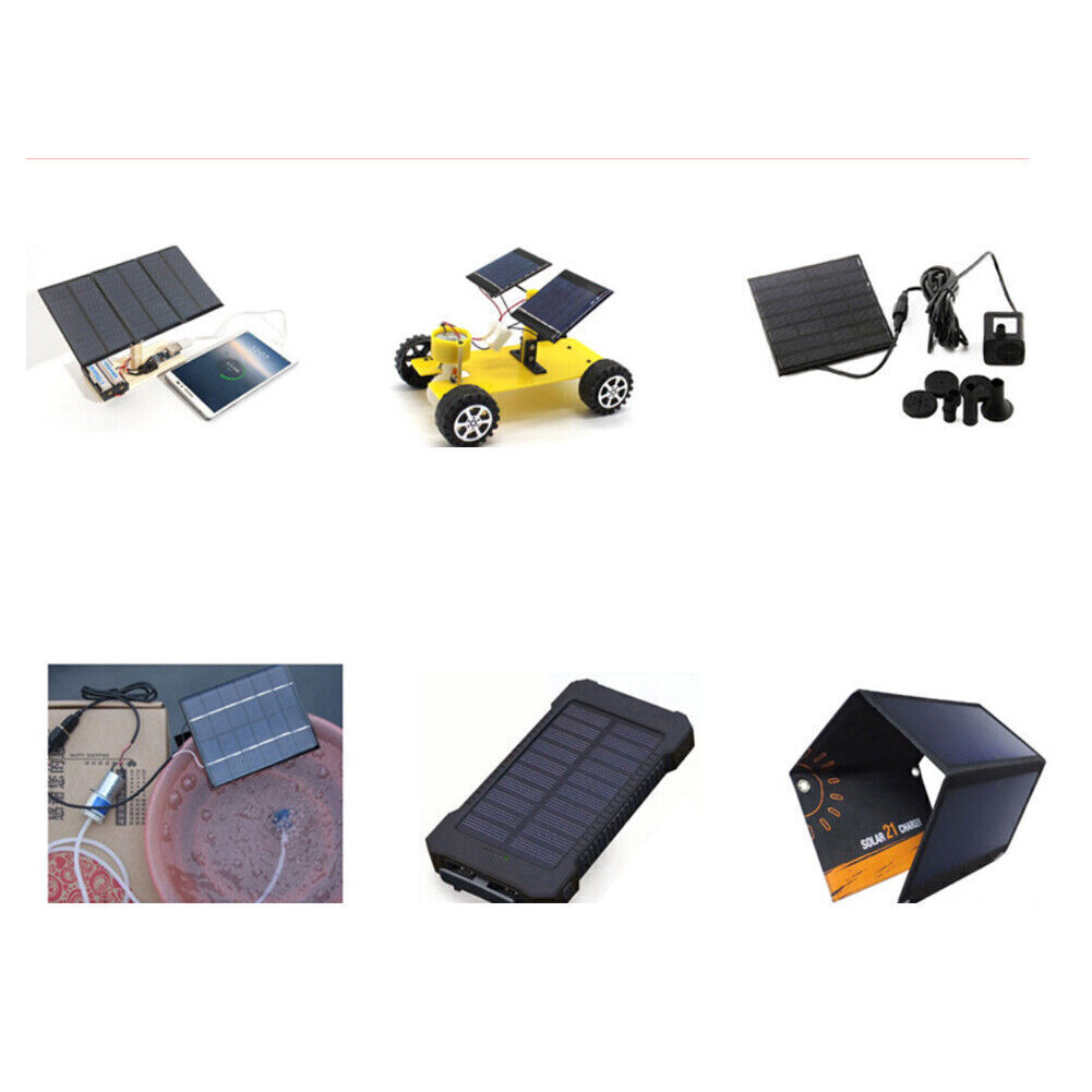 Solar Cell 0.5V 1V 1.5V 2V 2.5V 3V 4V 4.5V 5V 5.5V 6V 7V 10V Solar Panel
