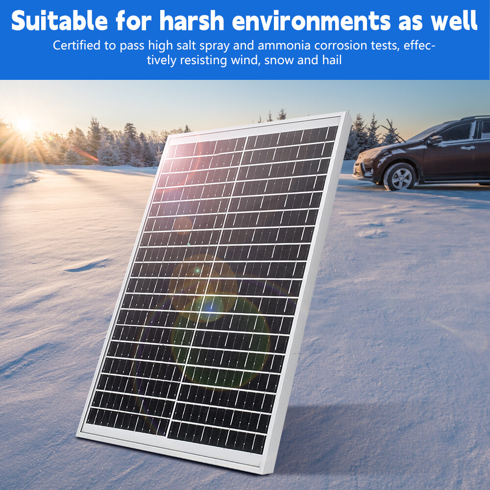 800W Watt Mono Solar Panel 12V Battery Charger Home Boat RV Camp Off-Grid Power