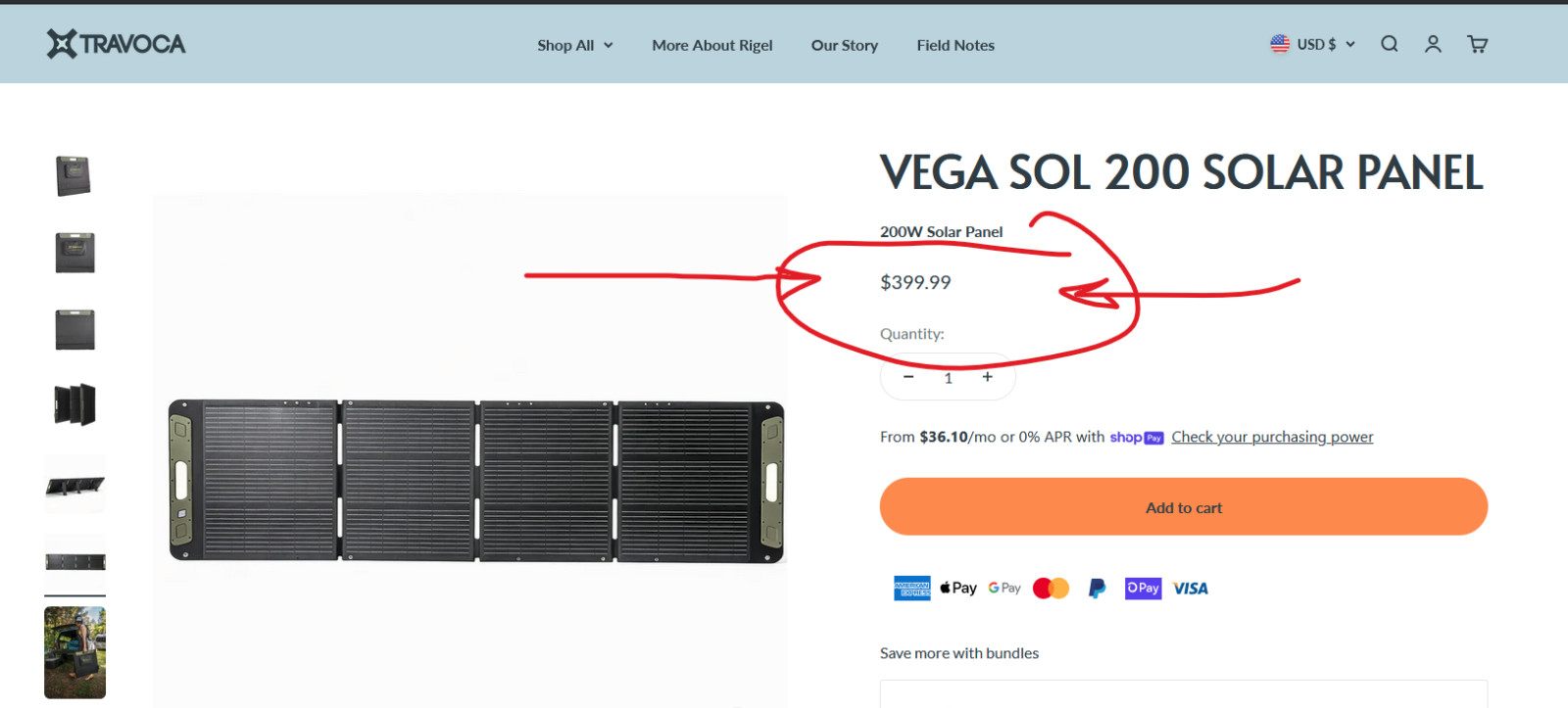 Wow-This Panel Generates Power! Vega Sol 200 Solar Panel -SUPER HIGH QUALITY!