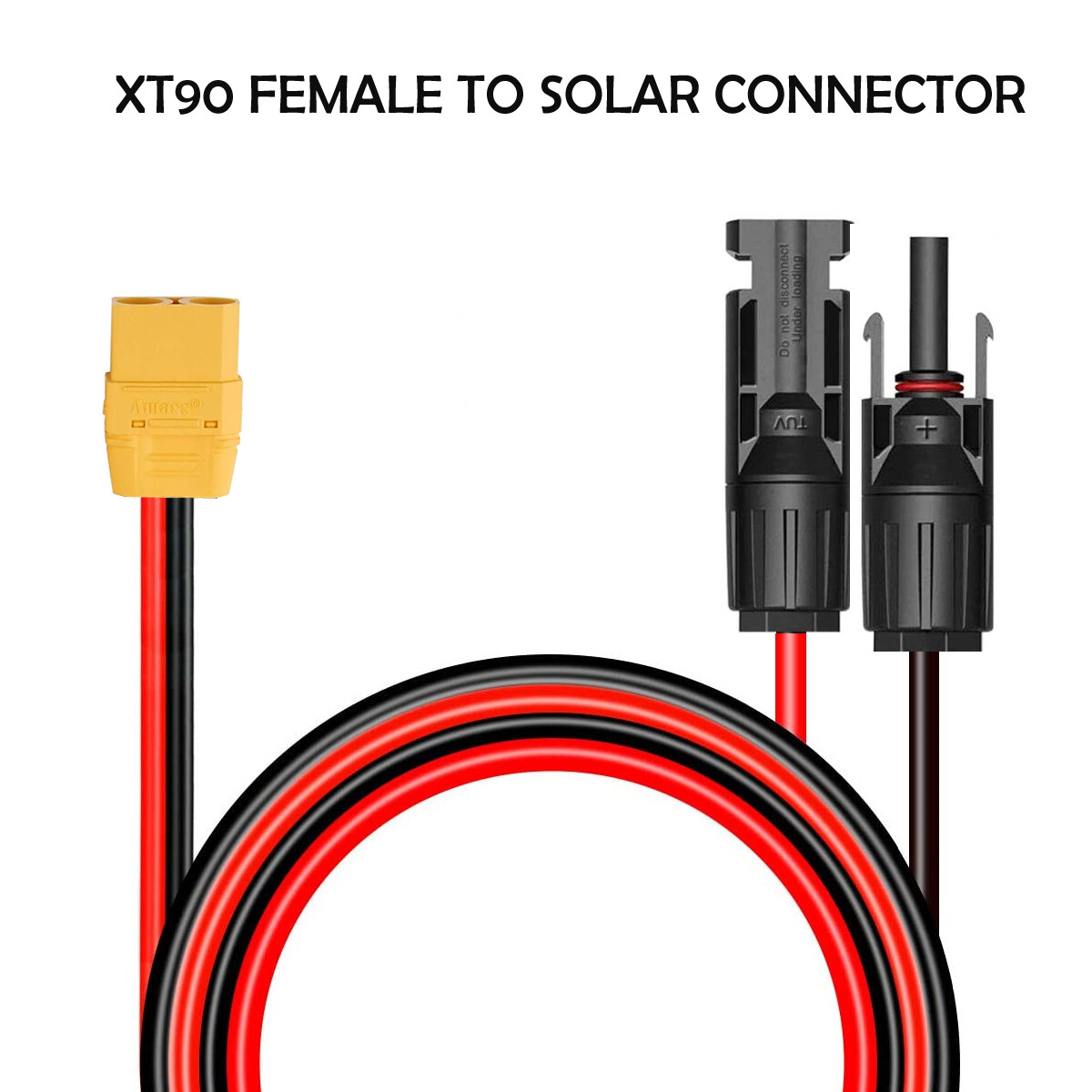 10 AWG Solar Panel Extension Cable Wire (XT60/XT90 FEMALE to Solar Connector)