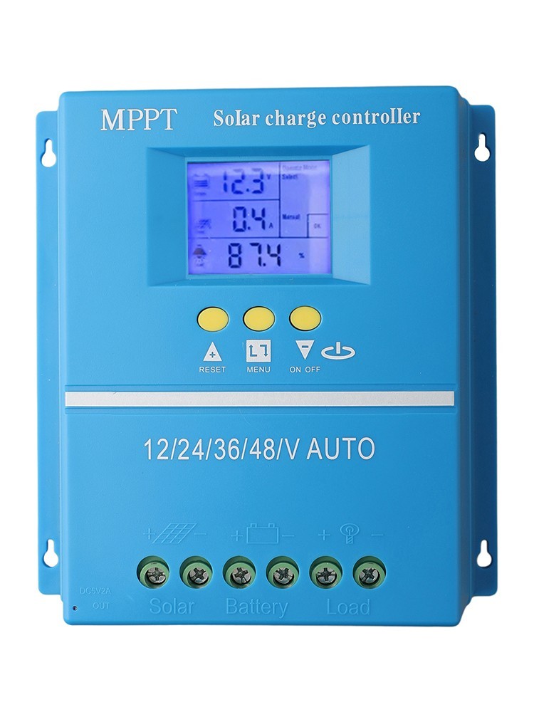Dual USB 5V Charging Port Solar Charger Controller for 60A/80A/100A PV Charger