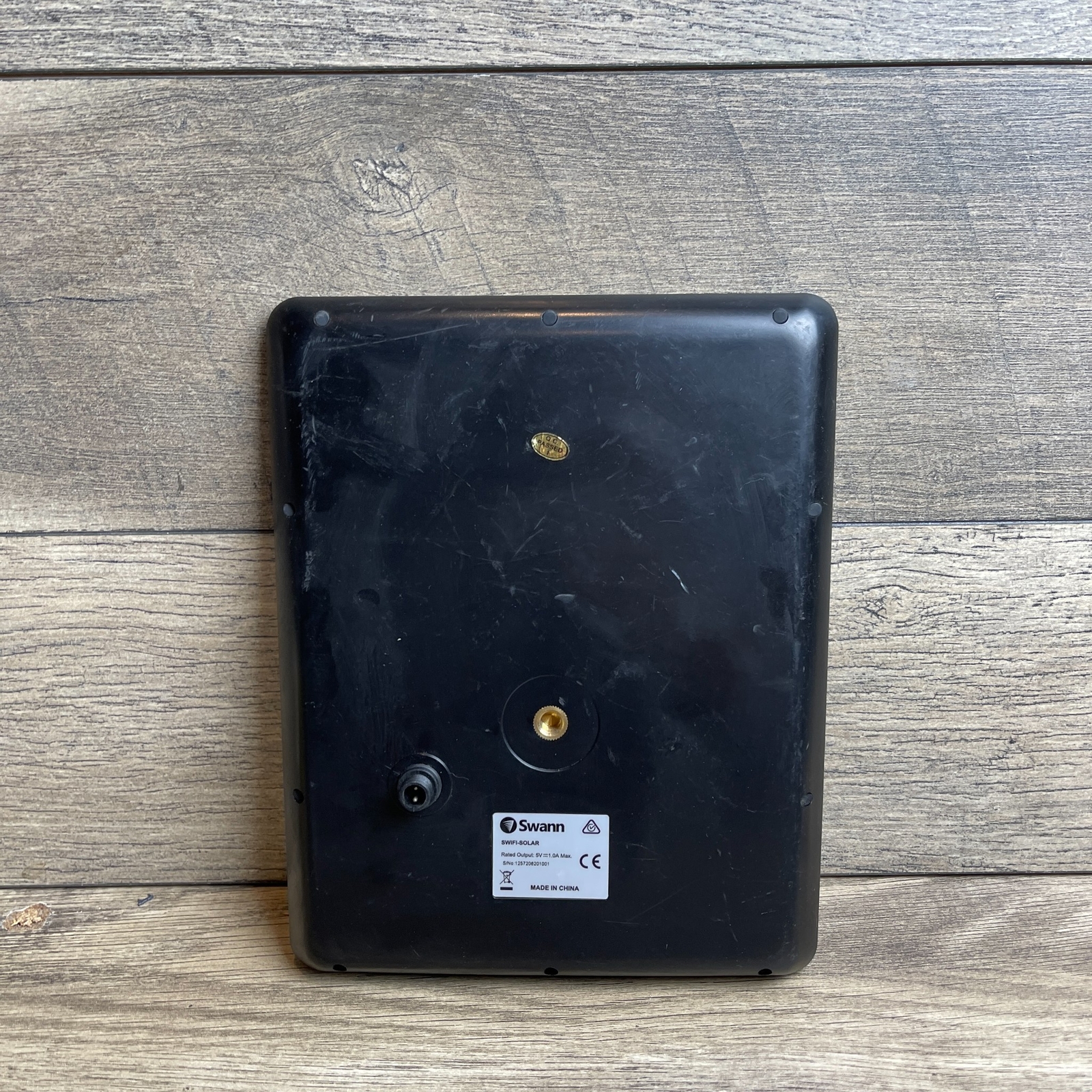 Swann Swifi-Solar Panel Black Outdoor Weatherproof for Wireless Security Cameras