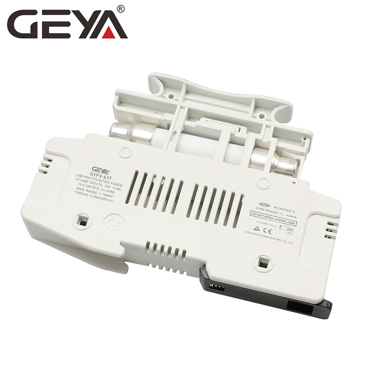GEYA Solar PV Single Pole 40/50Amp 14*85mm 20kA 1500DC Fuse&Holder DC Protection