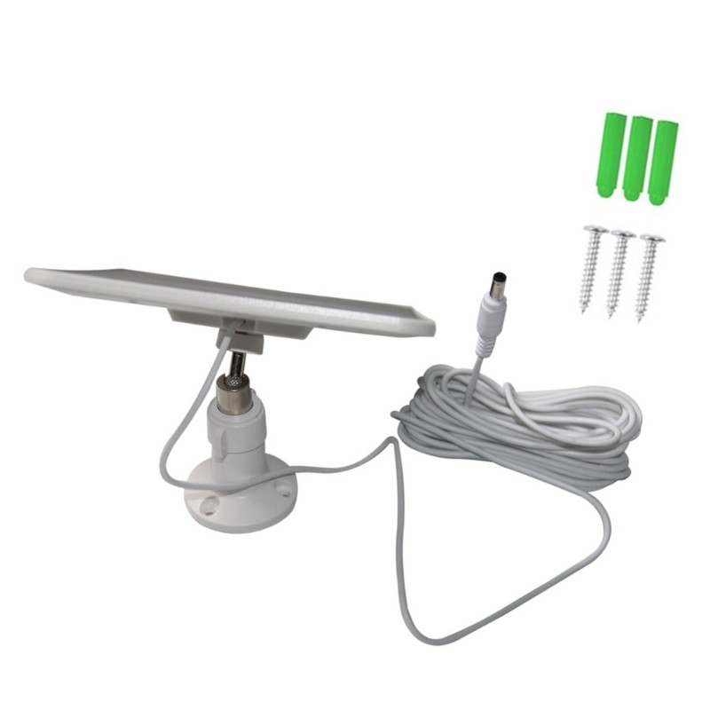 Weatherproof 6W Solar Energy Charging Board 5M Cable For Home Appliances Devices