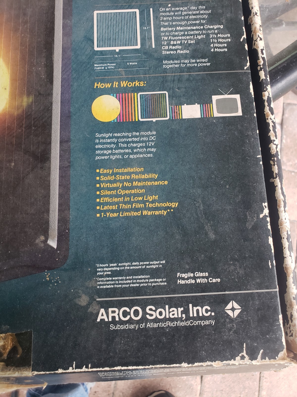 Arco Model G100 Solar Panels