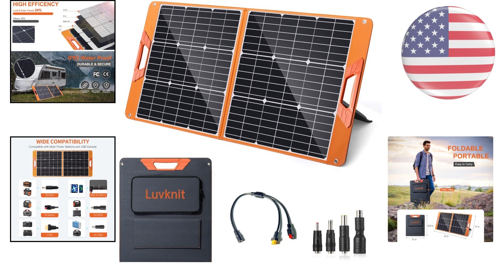 Versatile 100W Monocrystalline Solar Panel – Perfect for Emergency Power Backup