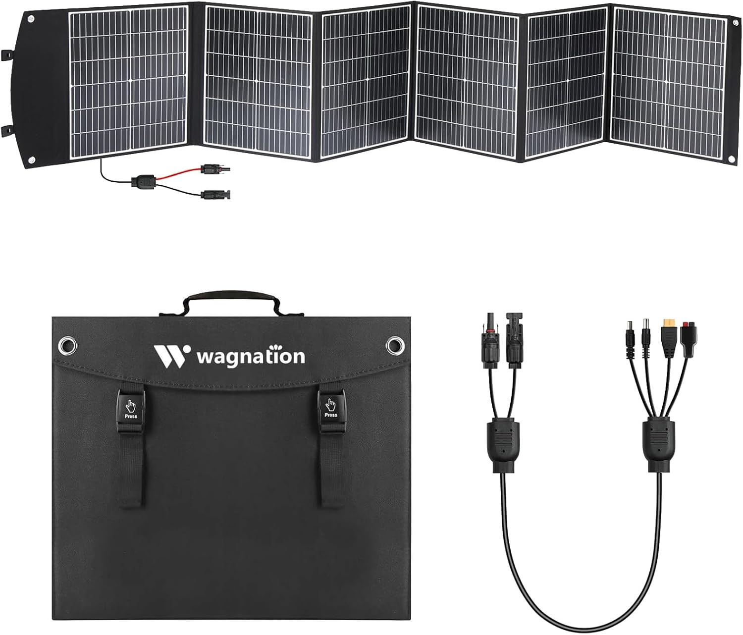 200W Portable Solar Panel Charger, Foldable & Waterproof for Camping & Hiking