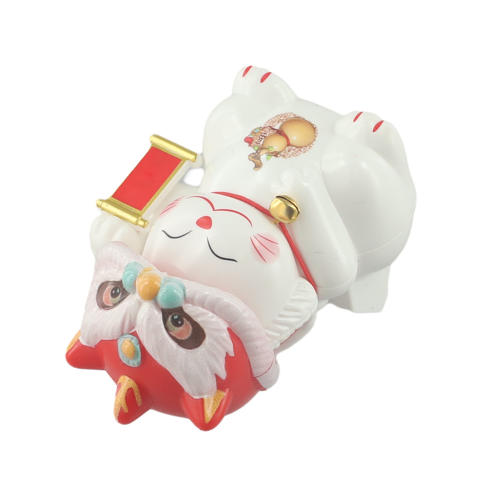 Auspicious Automatic Nodding Lucky Cat Decoration for Homes or Offices