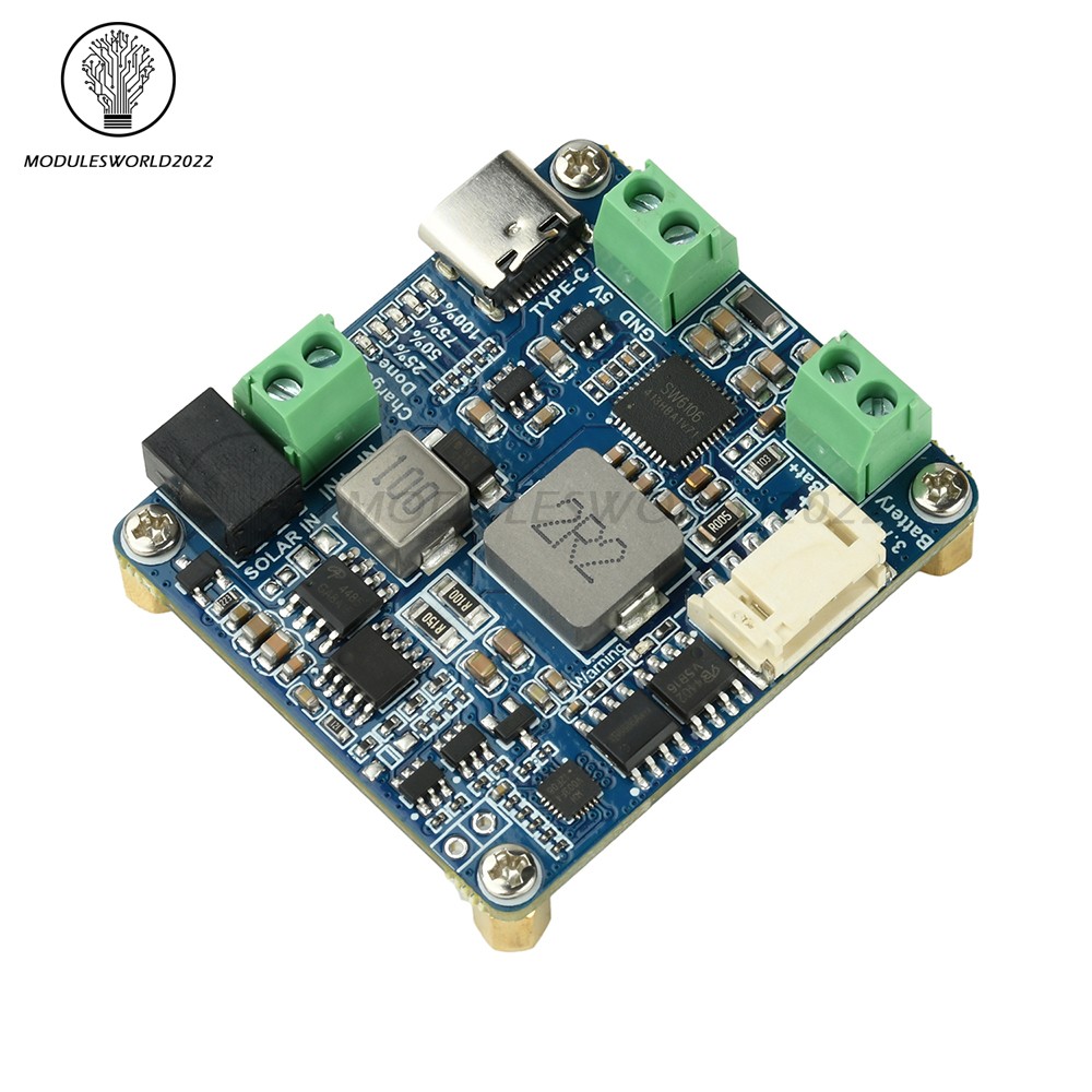 6-24V Solar Panel Power Management Module 5V 3A Supports MPPT, PD QC FCP SFCP