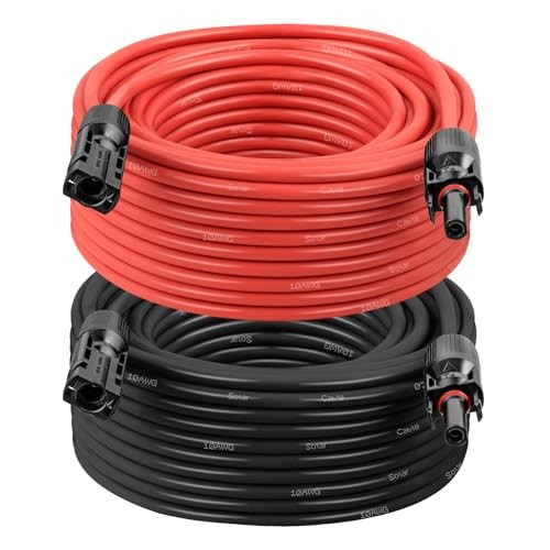 Solar Extension Cable 75FT 10 AWG Tinned Copper Connectors