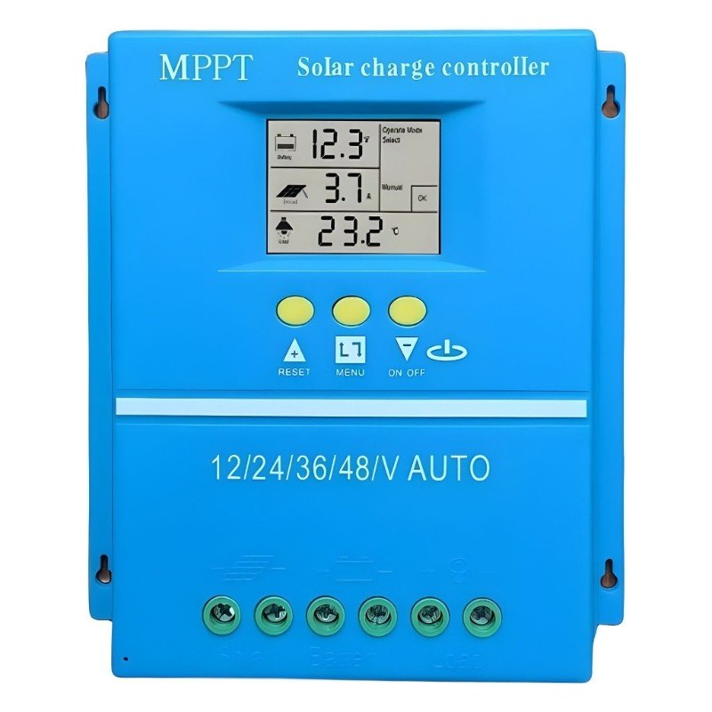 High Capacity Solar Charge Controllers ABS Multiple Battery Support LCD