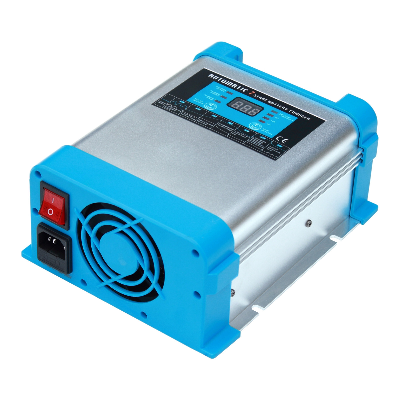 40A 12V Intelligent Automatic Multi-stage Mains Battery Charger with LCD display