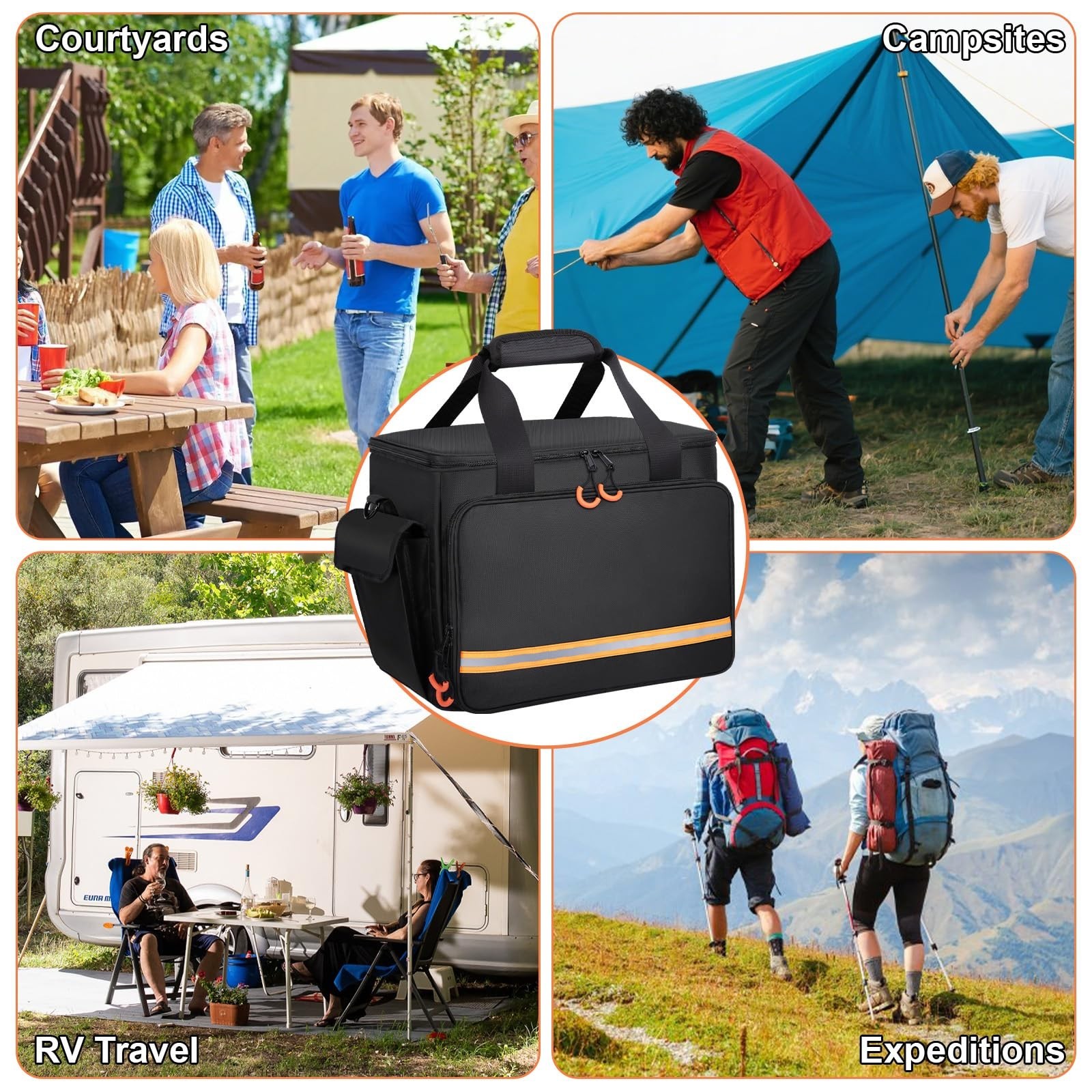Portable Station Bag for Jackery Explorer 1000 V2/1000 – Water-Resistant, Non-Sl