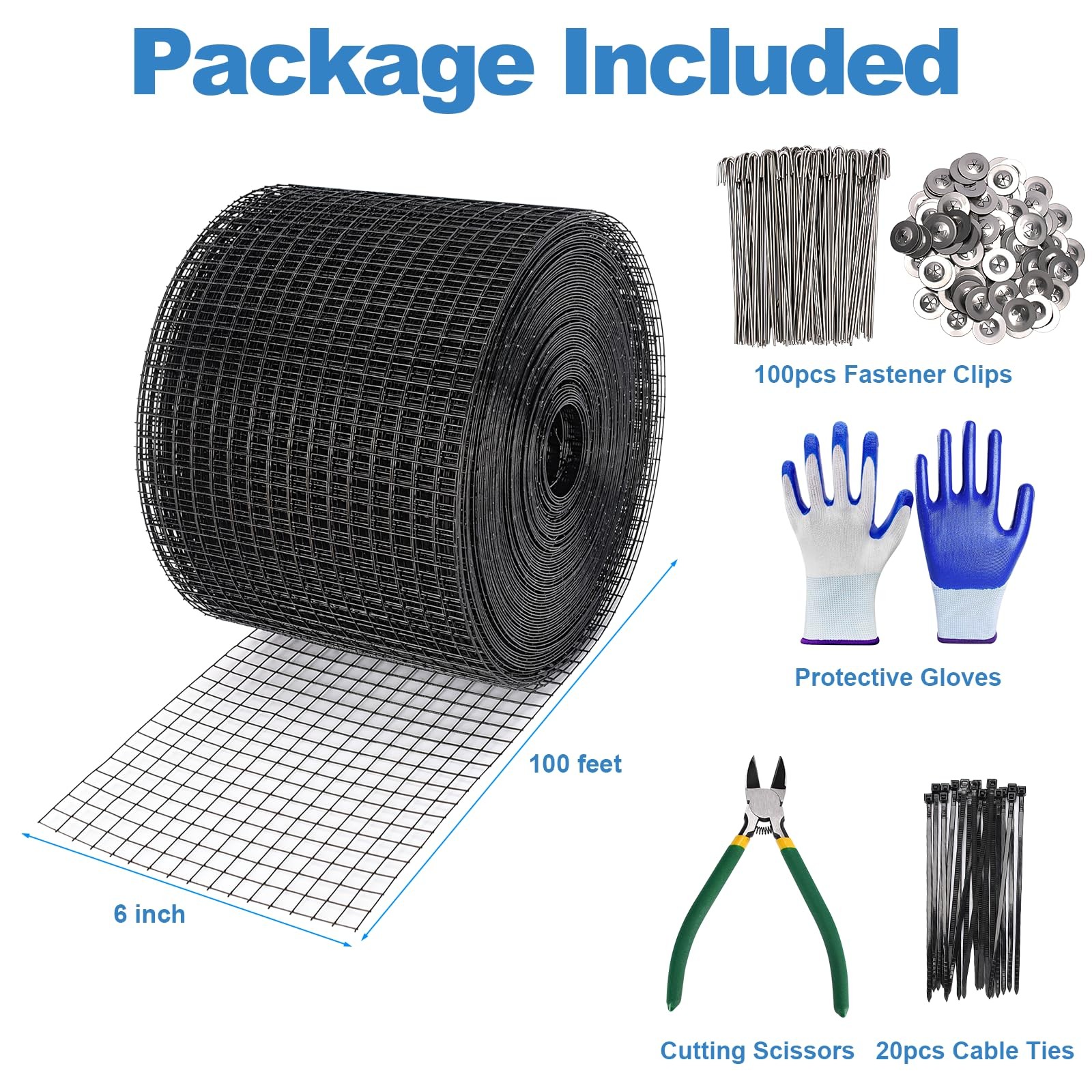 Critter Guard for Solar Panel BirdGuard 6in x 100ft PVC Coated Pigeon Netting…
