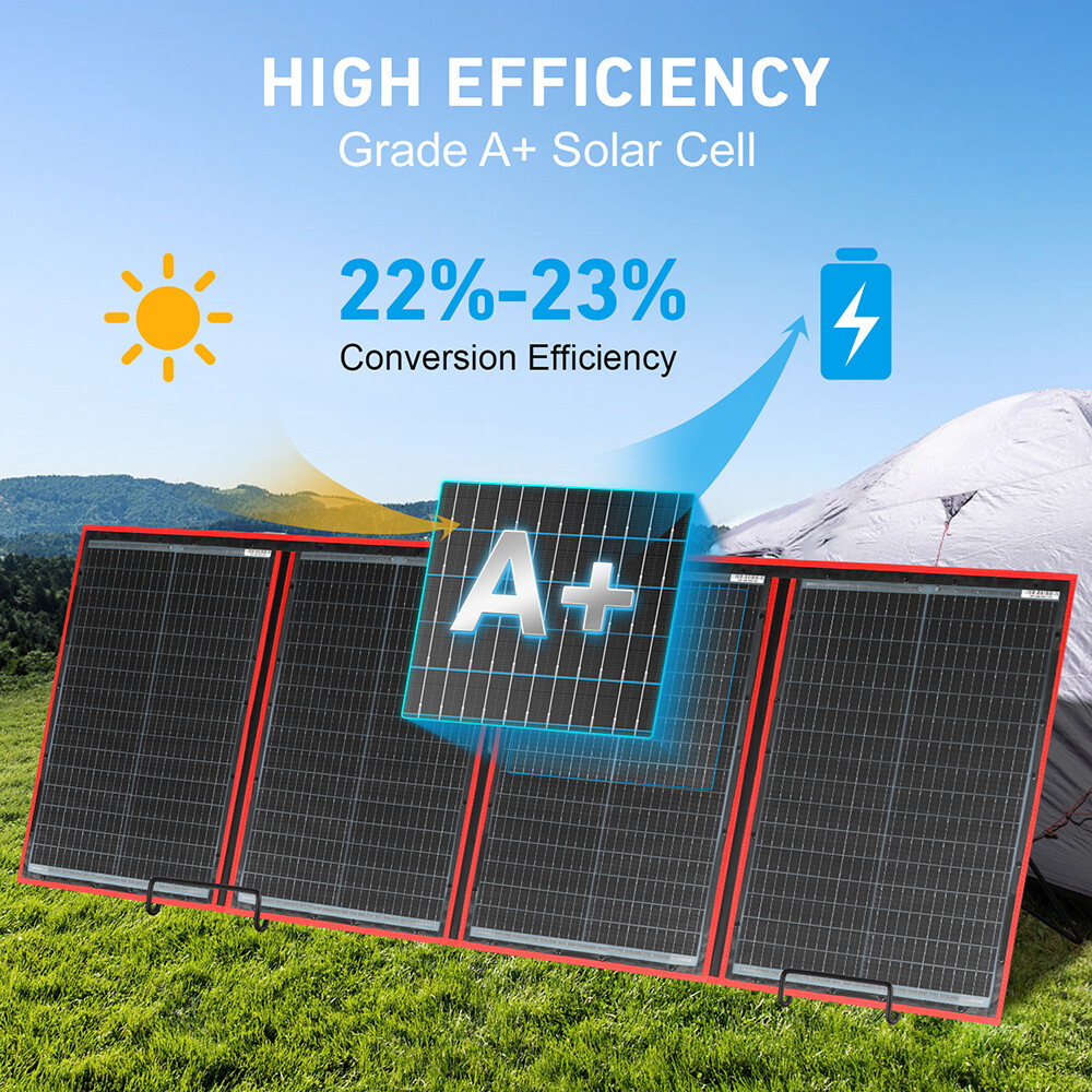 200W 12v Portable Foldable Solar Panel for Car Battery/RV/Power station/Phone
