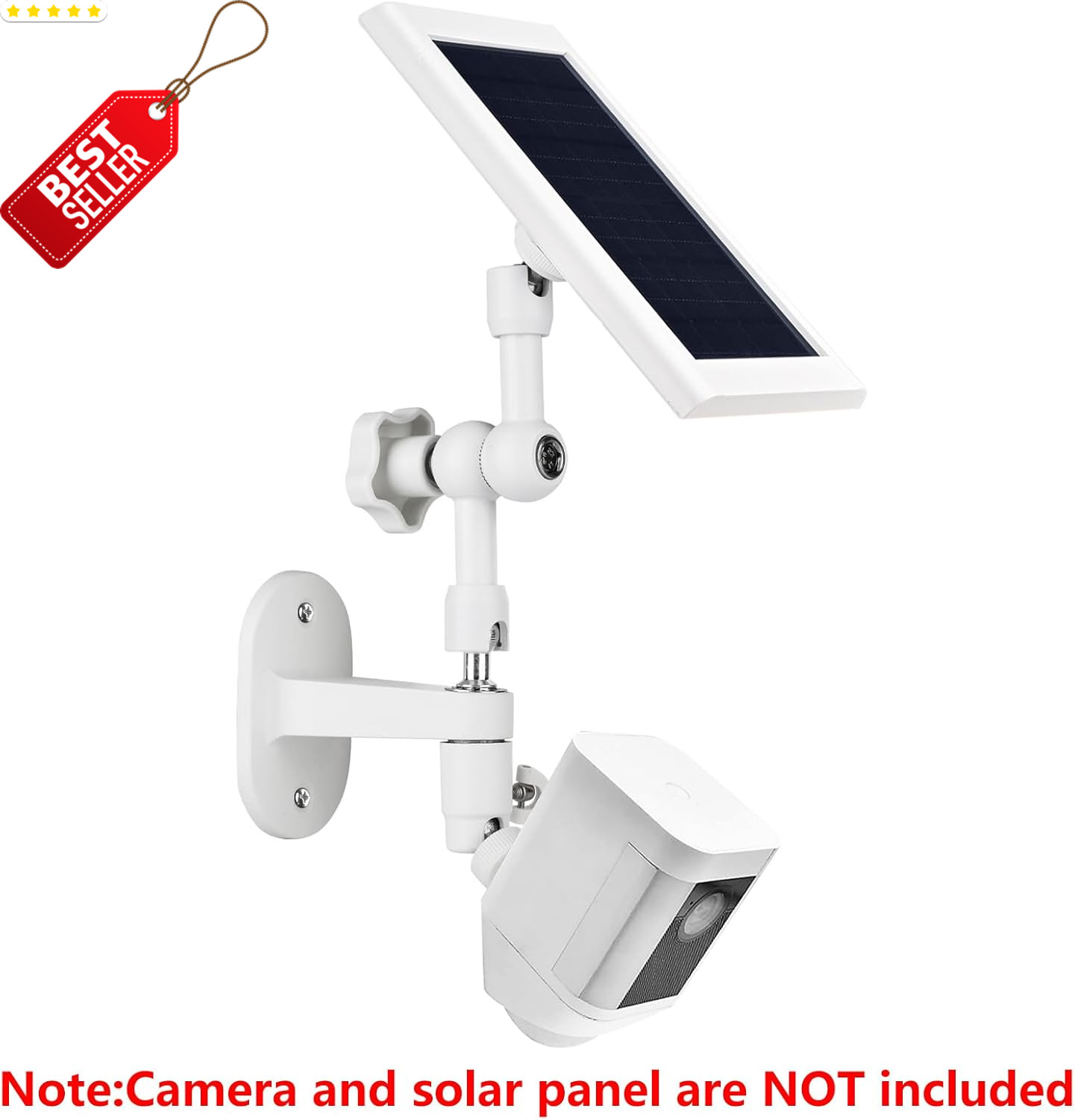 2-in-1 Wall Mount for Ring Solar Panel & Cam Battery Adjustable Angle – US