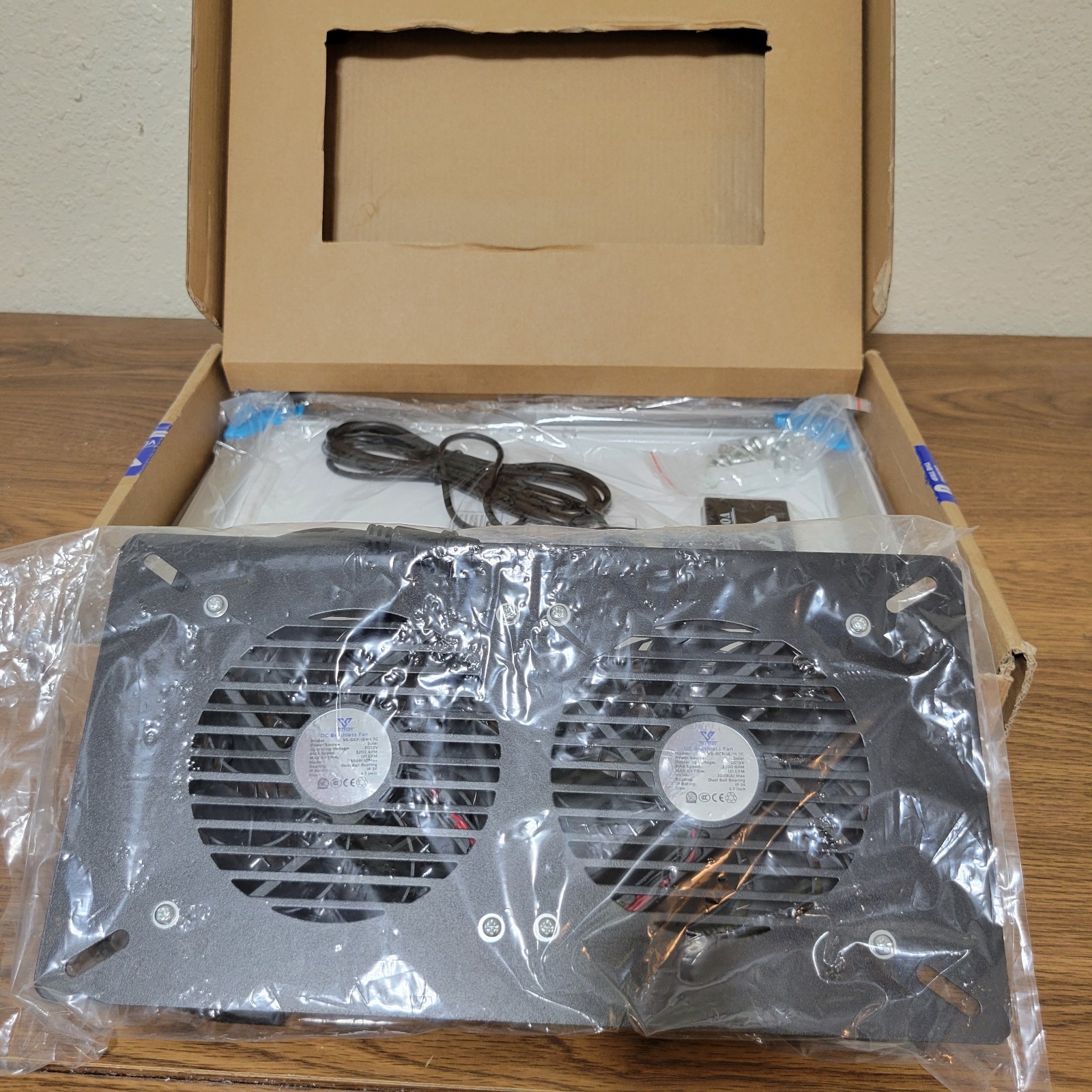Voltset Solar Powered Fan, 15W Solar Panel IP65 Waterproof Solar Exhaust (#R11)