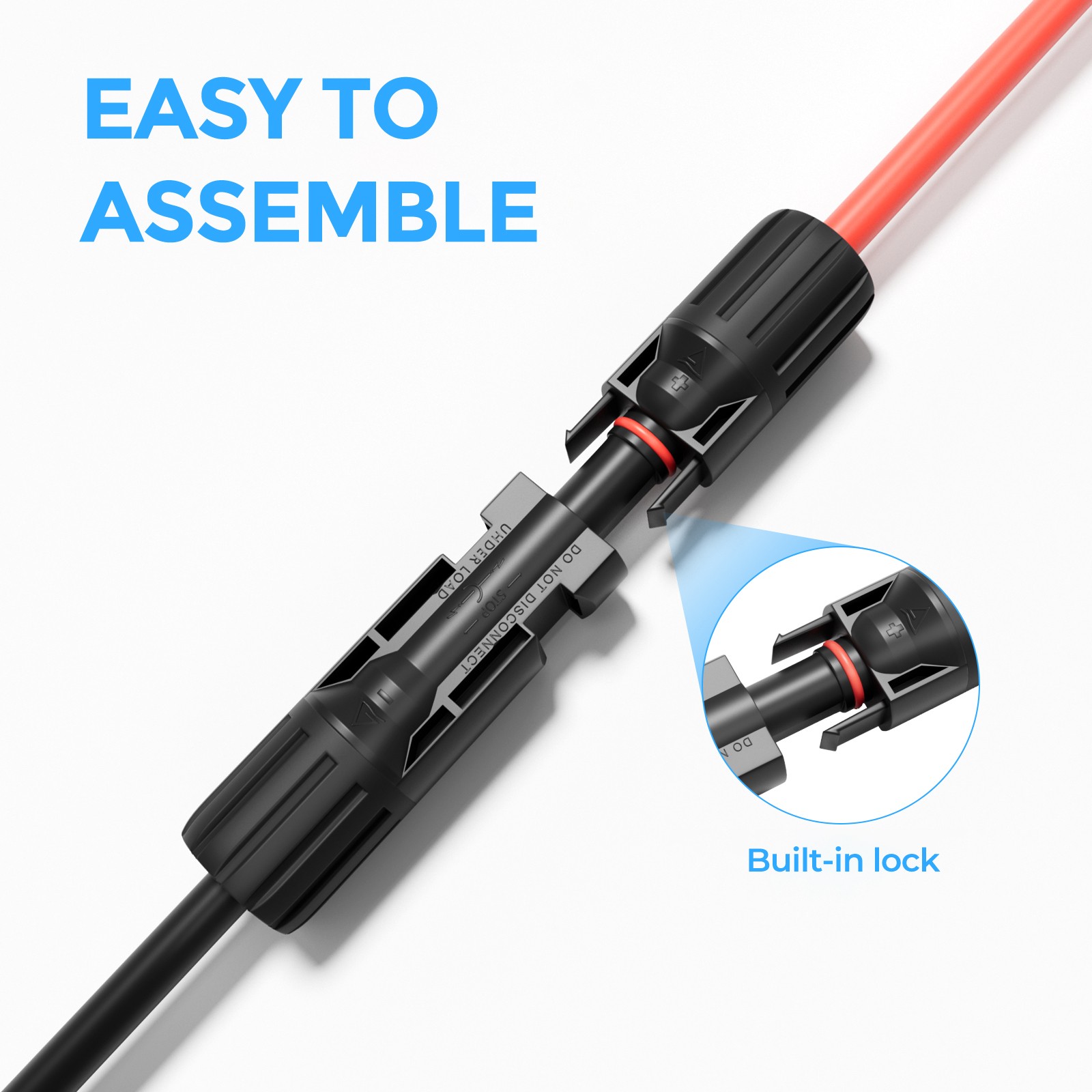 M/F Solar Panel Y Branch PV Connector Adapter Cable Connectors Extension