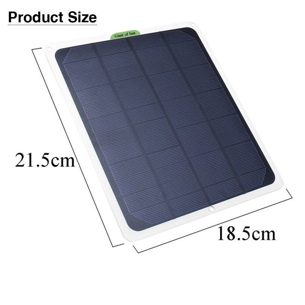 20W 12V Solar Panel Trickle Charger for Car, RV, Marine, Camper and Trailer Blue