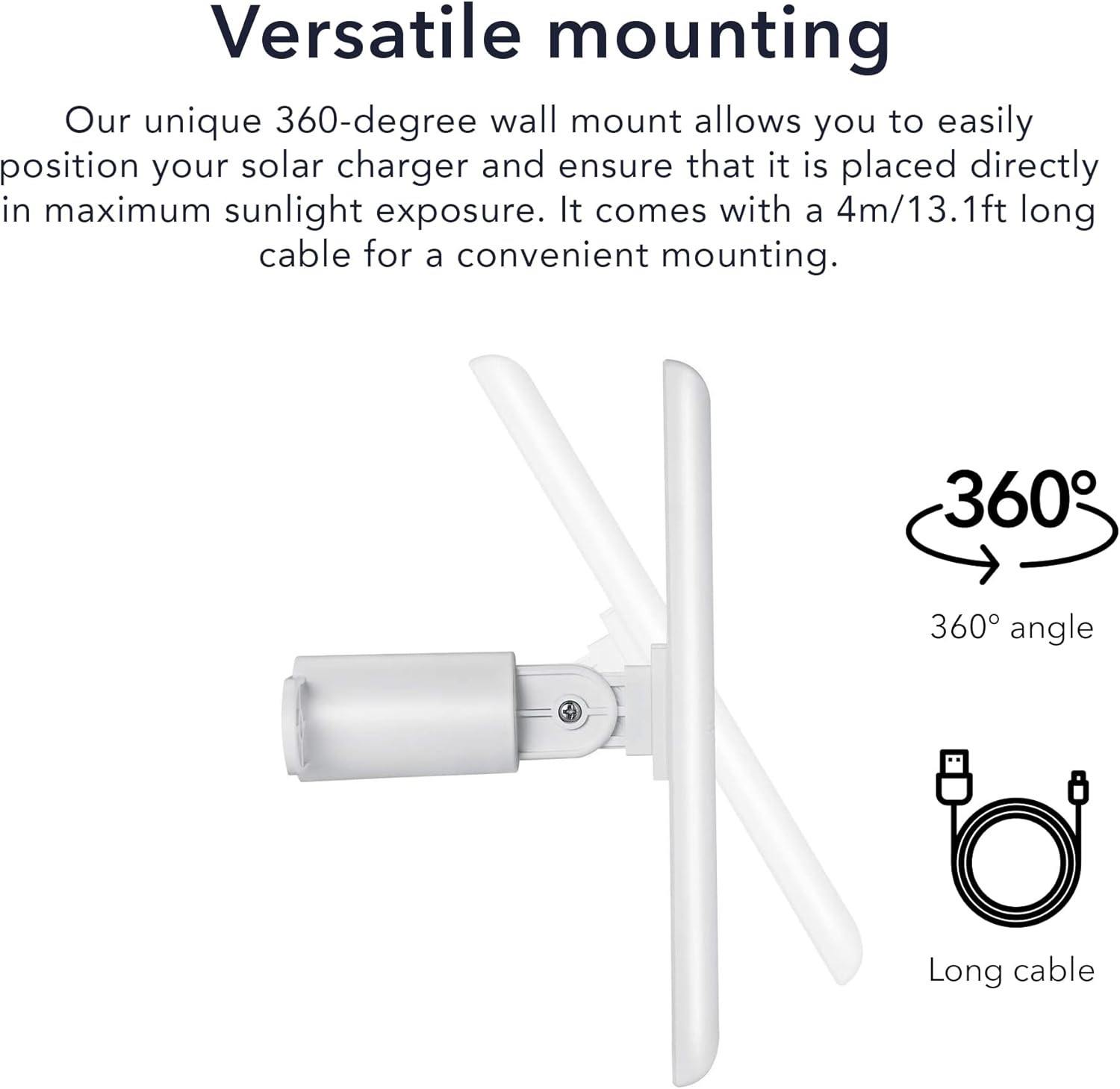 Solar Panel Compatible with Ring Spotlight Cam/Plus/Pro Battery, Stick up Cam/Pr
