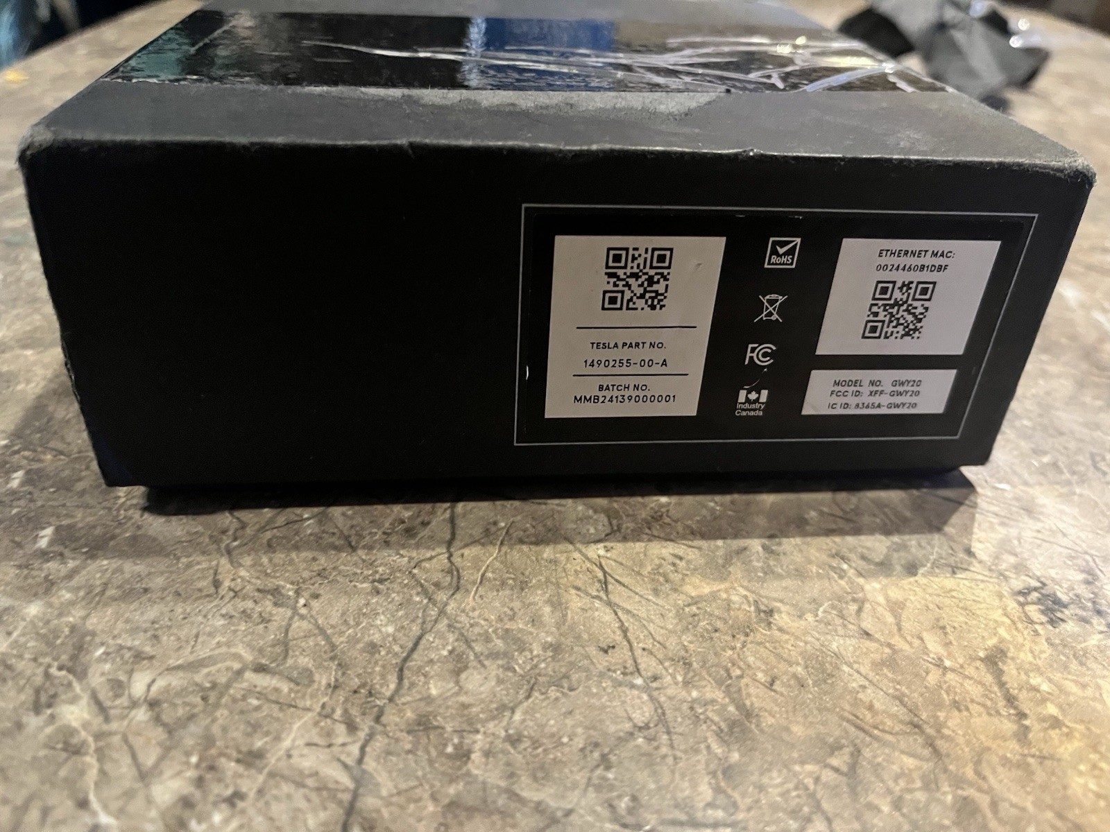 Tesla Solar Gateway – Tesla Part # 1490255-00-A – Model # GWY20 New in box