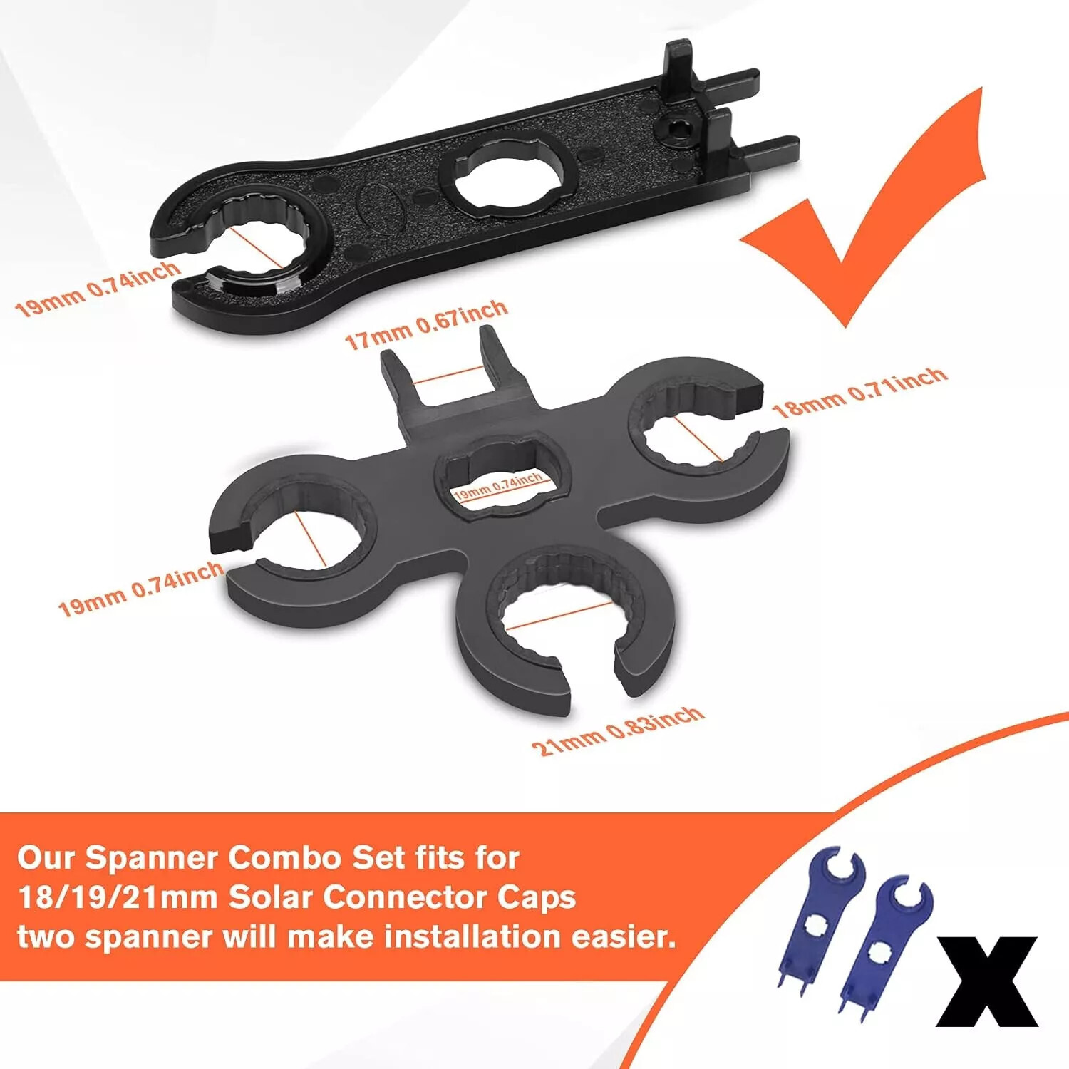 27PCS Solar Panel Cable Wire Connectors Crimper PV Crimping Pliers Tools Set Kit