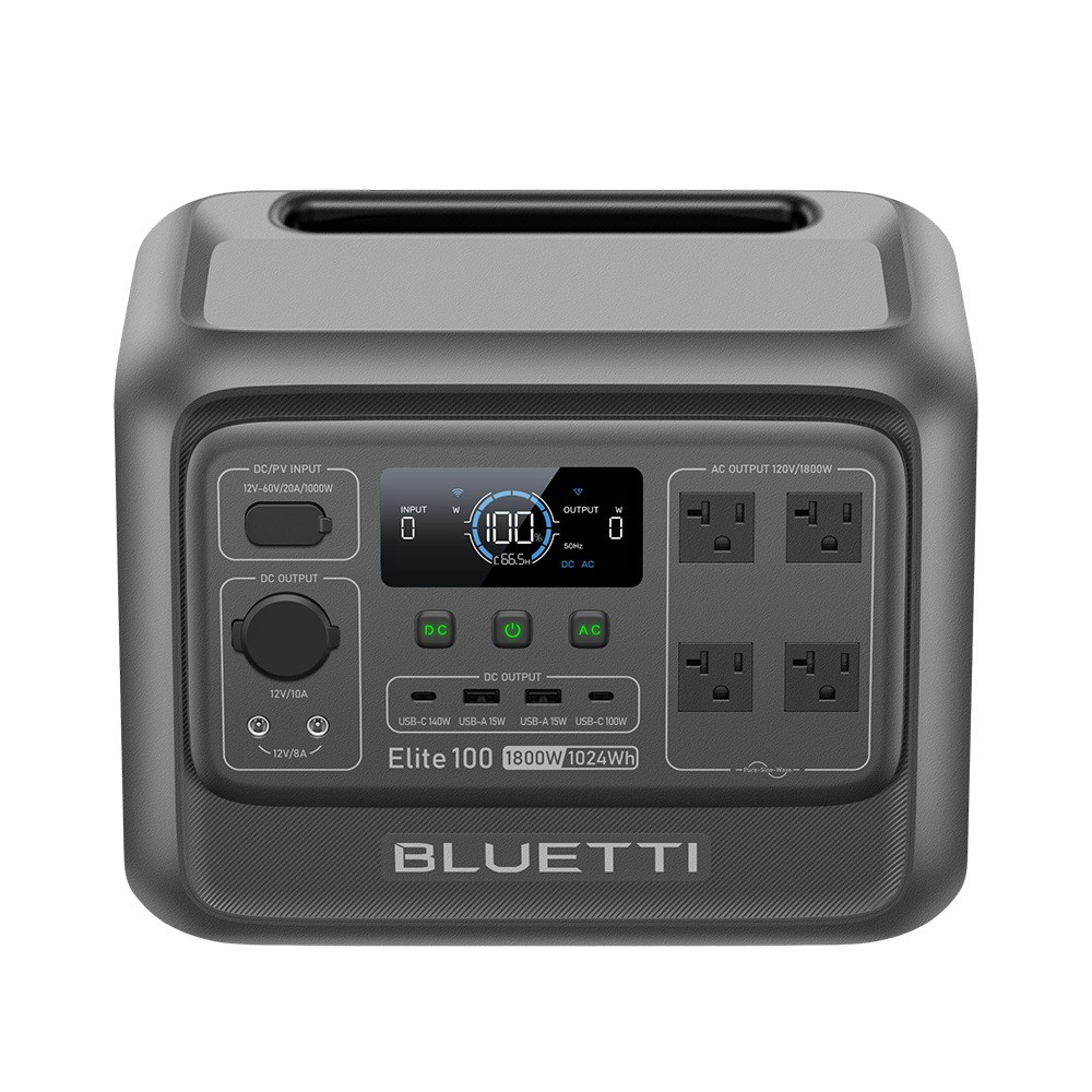 BLUETTI Elite 100 V2 Portable Power Station 1800W 1024Wh LFP for Camping Backup
