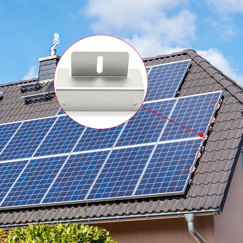 Heyous 4/8PCS Solar Panel Z Bracket Mounting Mounts Set Aluminum RV Boat Roof