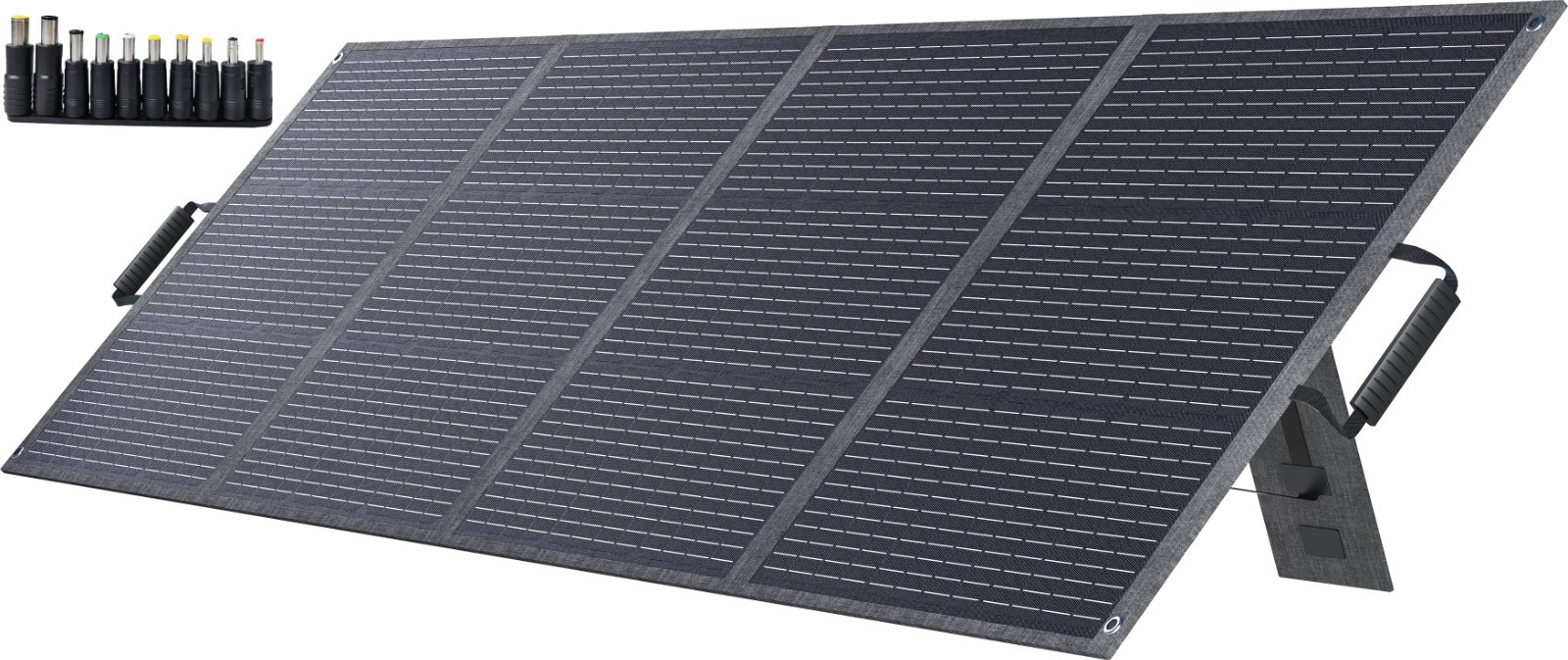 ABOK 200W Portable Solar Panel with Kickstand Foldable & Durable IP68 Waterproof