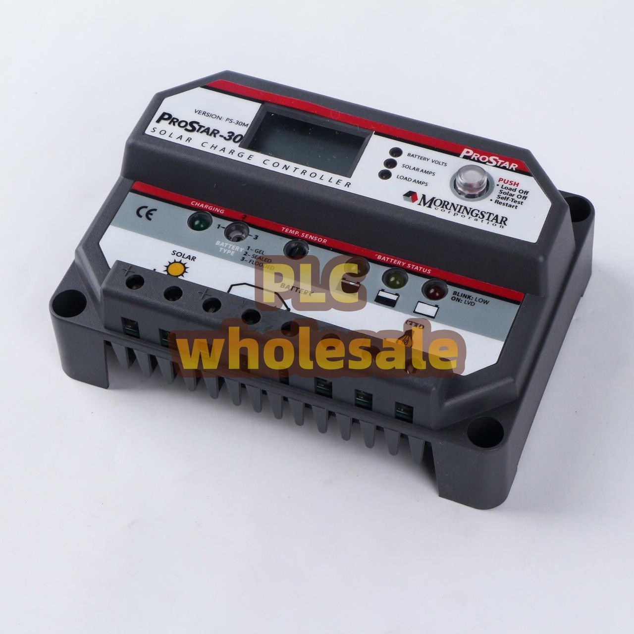 1pc MORNINGSTAR PROSTAR WITH LCD DISPLAY PWM CHARGE CONTROLLER PS-30M 12/24V,30A
