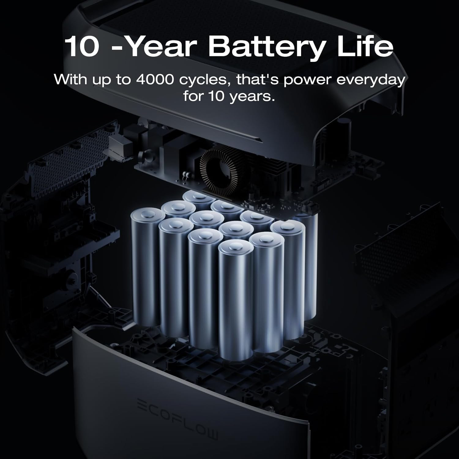 EF Portable Power Station DELTA 3 plus with Smart Extra Battery, Expand Capacit