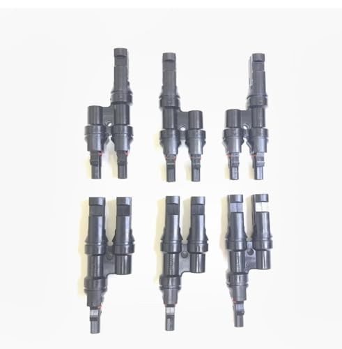 6PCS Solar Panel Y Connectors, M/FF+F/MM Parallel Connectors for Solar Cables