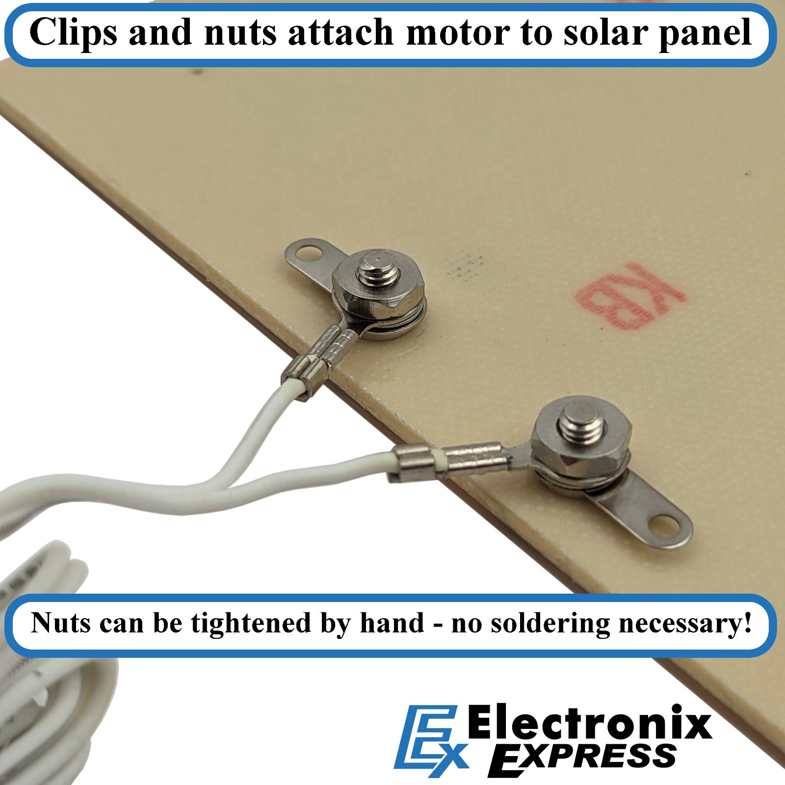 Solar Motor Kit – 1V/400mA Solar Cell Module and DC Solar Motor with Motor Clip