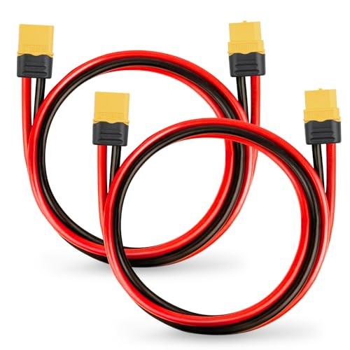12AWG XT60 Extension Cable 2PCS XT60 to XT60 Cable with Male to Female 3FT