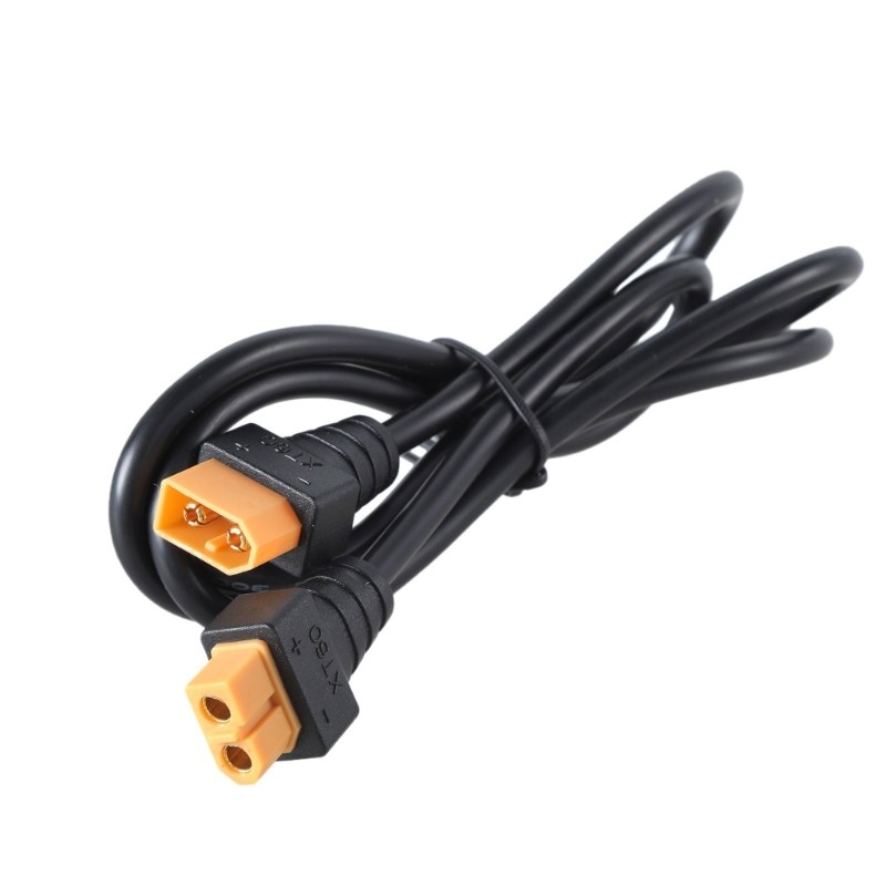 18AWG XT60 Extension Cord Male/Female for Remote Control Toy Solar Energy Black
