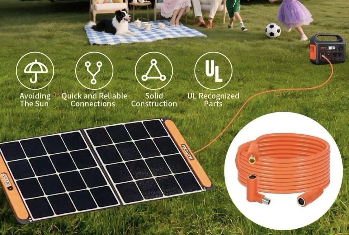 8mm DC Extension Cable 100FT Male to Female Solar 14AWG Waterproof Power Station