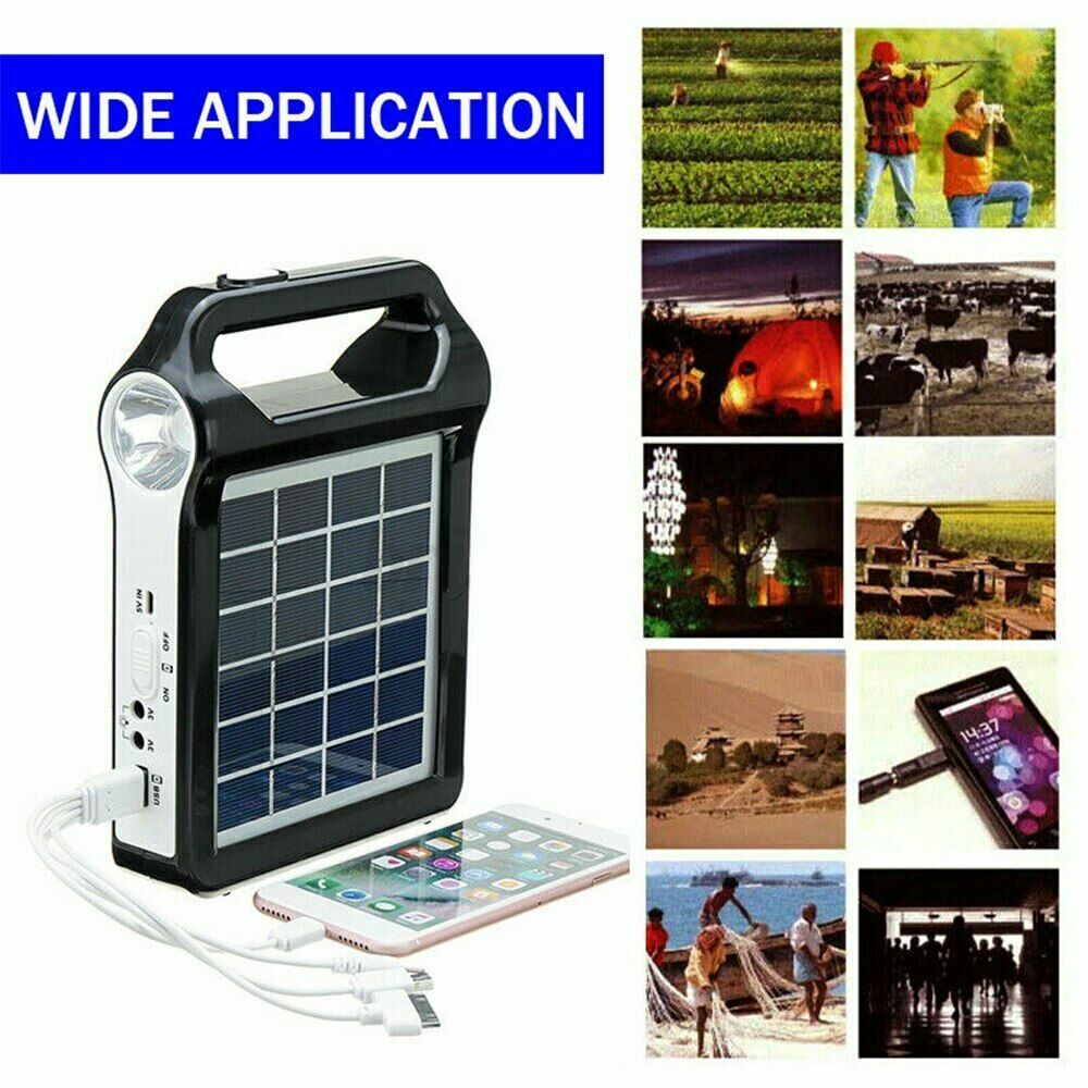 Portable Power Station Solar Generator Panel Power Bank Camping Emergency Outlet