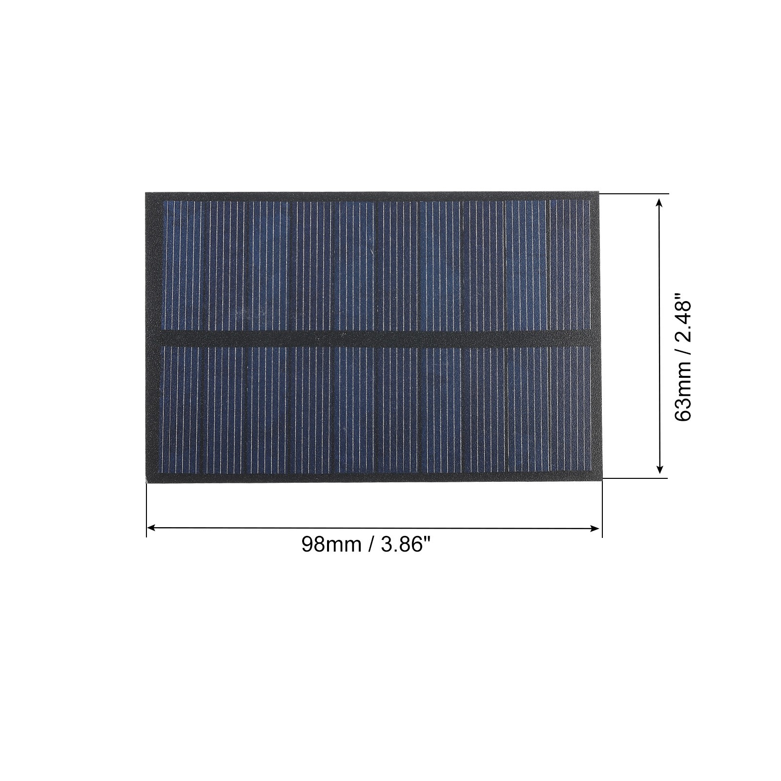 Mini Solar Panel Cell 5V 175mA 0.875W 98mm x 63mm for DIY Project Pack of 1