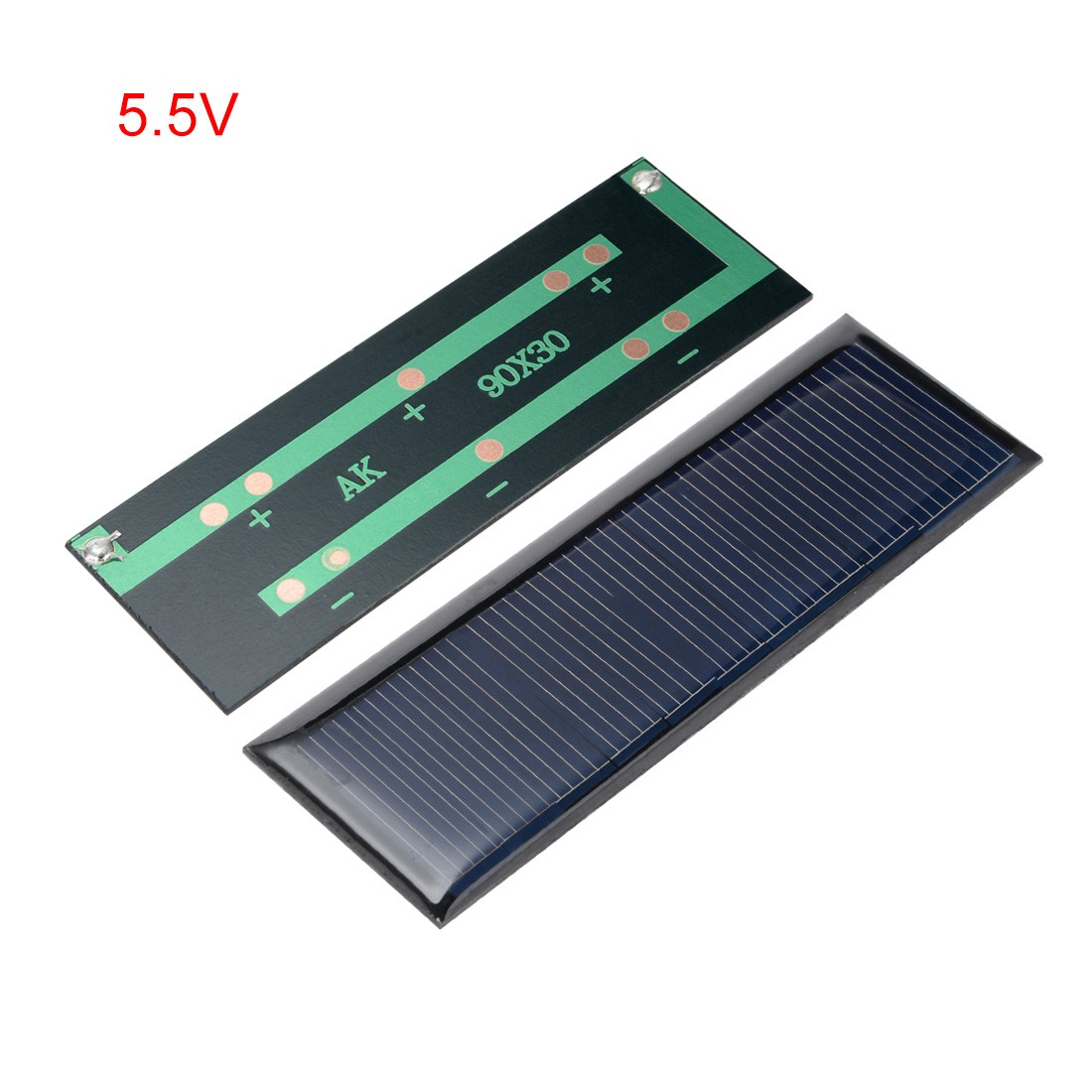 5Pcs 5.5V 60mA Poly Mini Solar Cell Panel Module DIY 90mm x 30mm