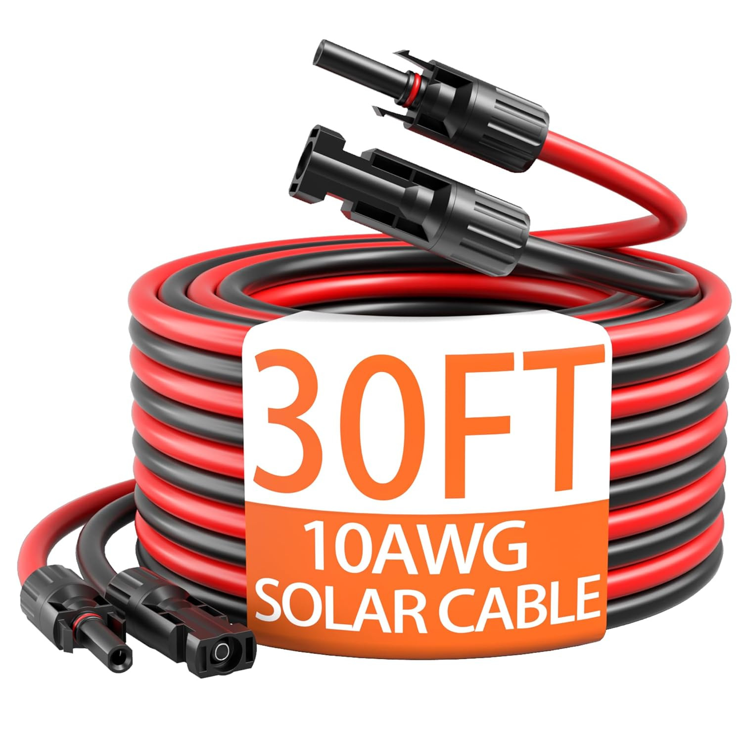 10AWG Solar Extension Cable with Pair of Connectors Solar Panel Adaptor Kit Tool