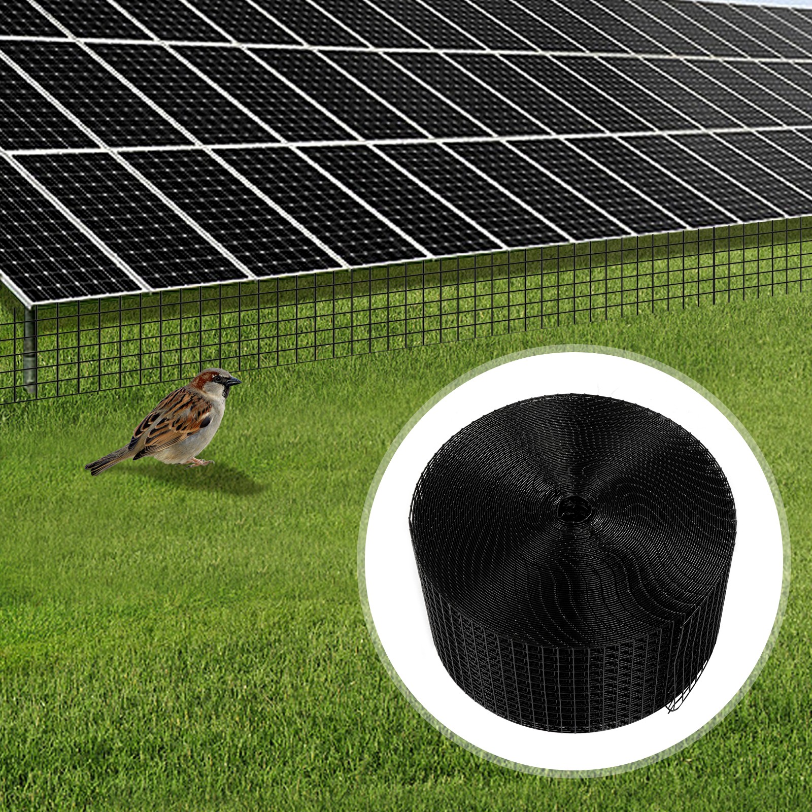 100ft Iron Mesh Rodent Barrier Solar Panel Bird Guard For Roof/garden/farmhouse