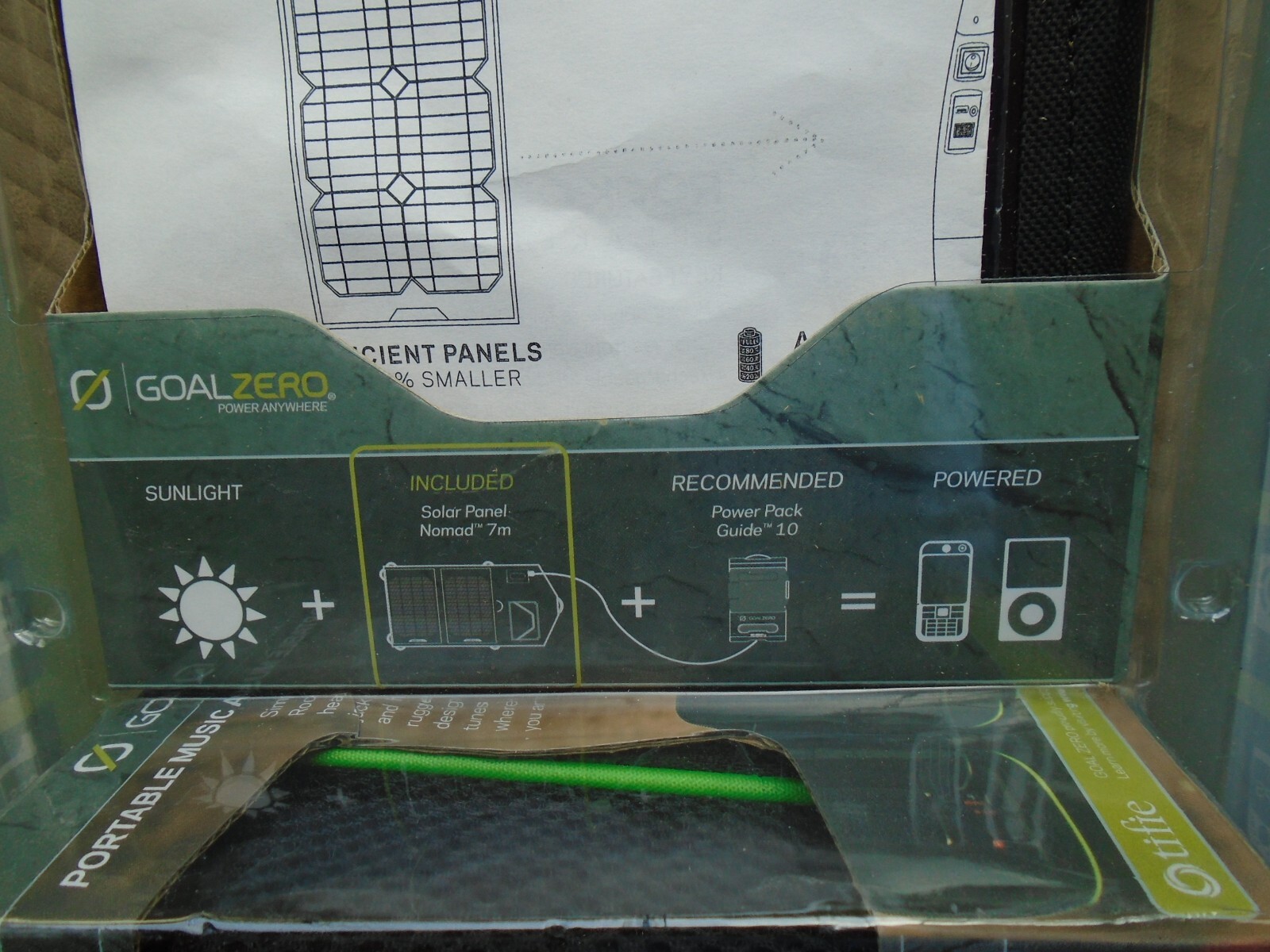 Goal Zero Nomad 7 Solar Panel And All Accessories NEW