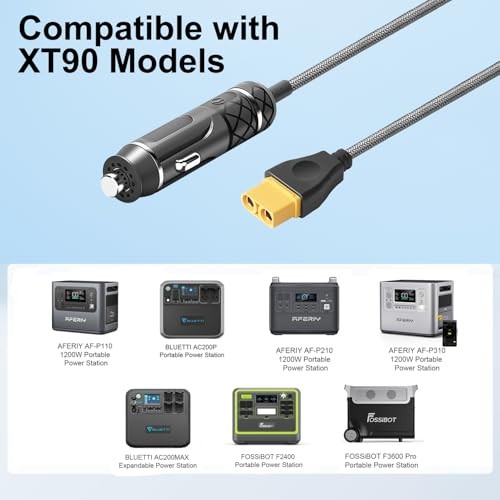 DC12V/24V XT90 Car Charger for AFERIY AF-P110/P210/P310/2001A Portable Power