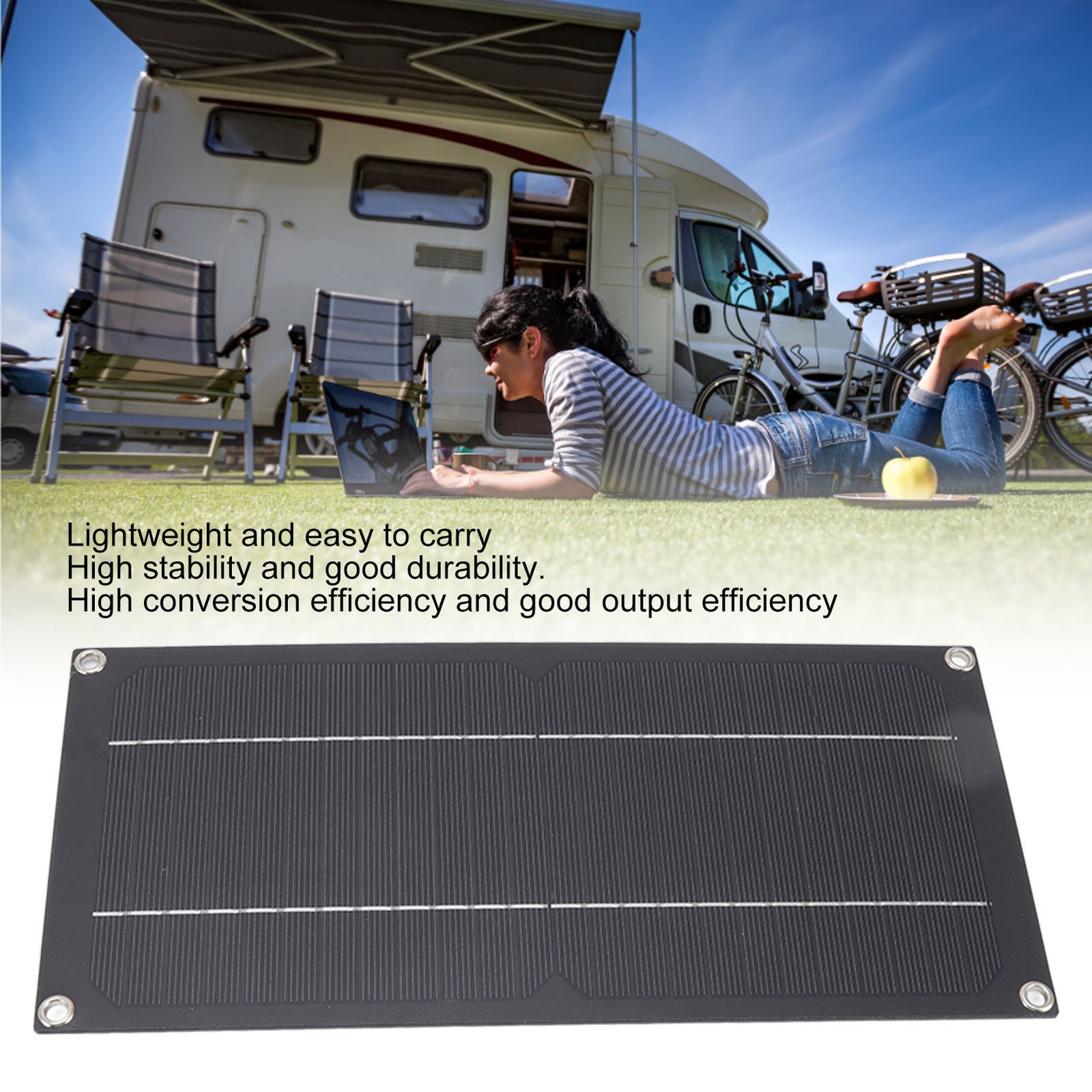 60W 18V Solar Panel Kit 100A Battery Charger Controller Battery Charging Kit For