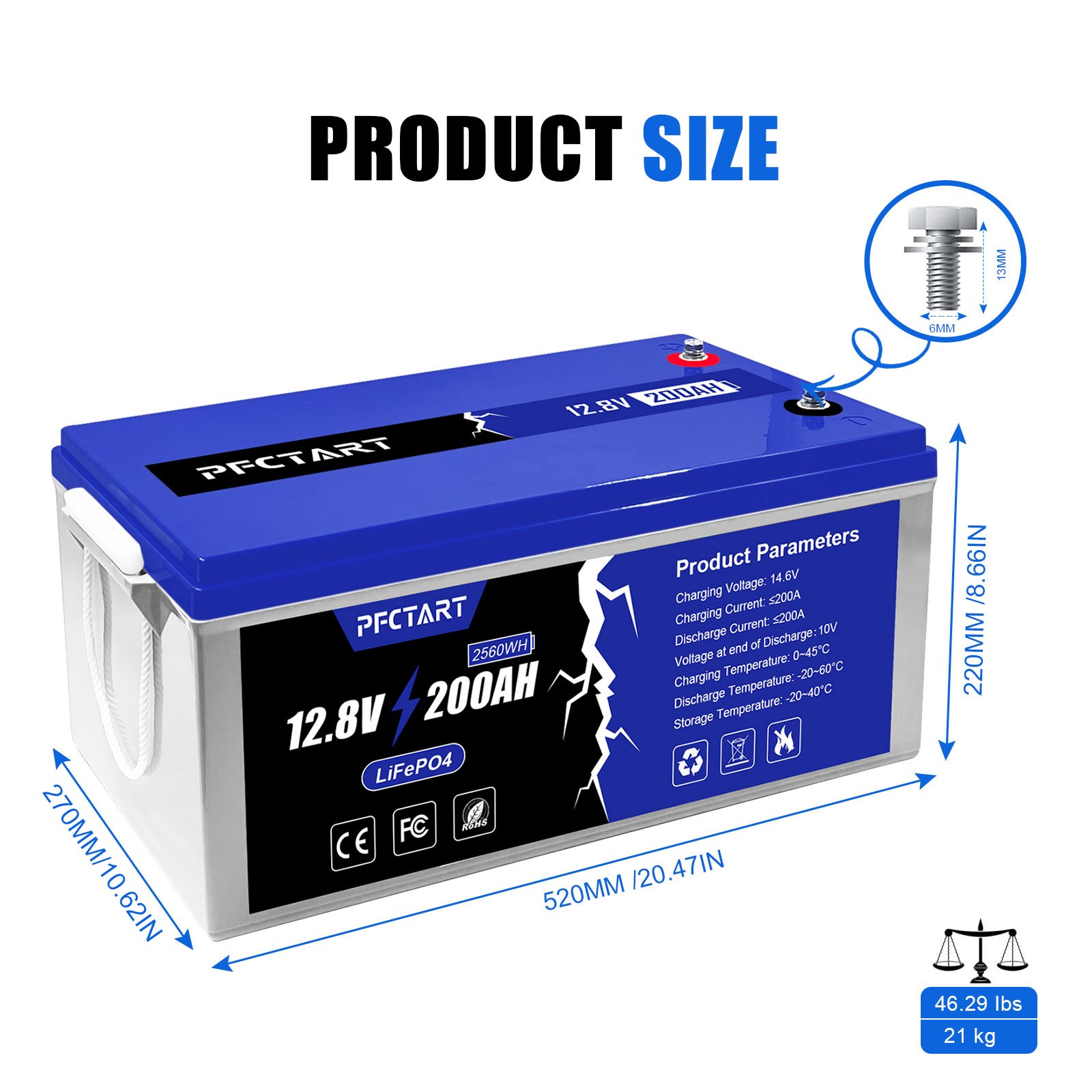 LiFePO4 4500+Deep Cycle Lithium Battery 12V/24V/48V 200Ah 400Ah 600Ah For Home