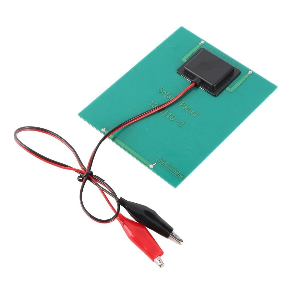 Polycrystalline Solar Panel with Alligator Clips – Portable Solar Charger for…