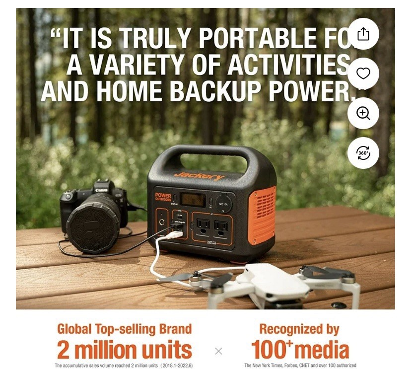 Jackery Explorer 290 Portable Outdoor Power Station